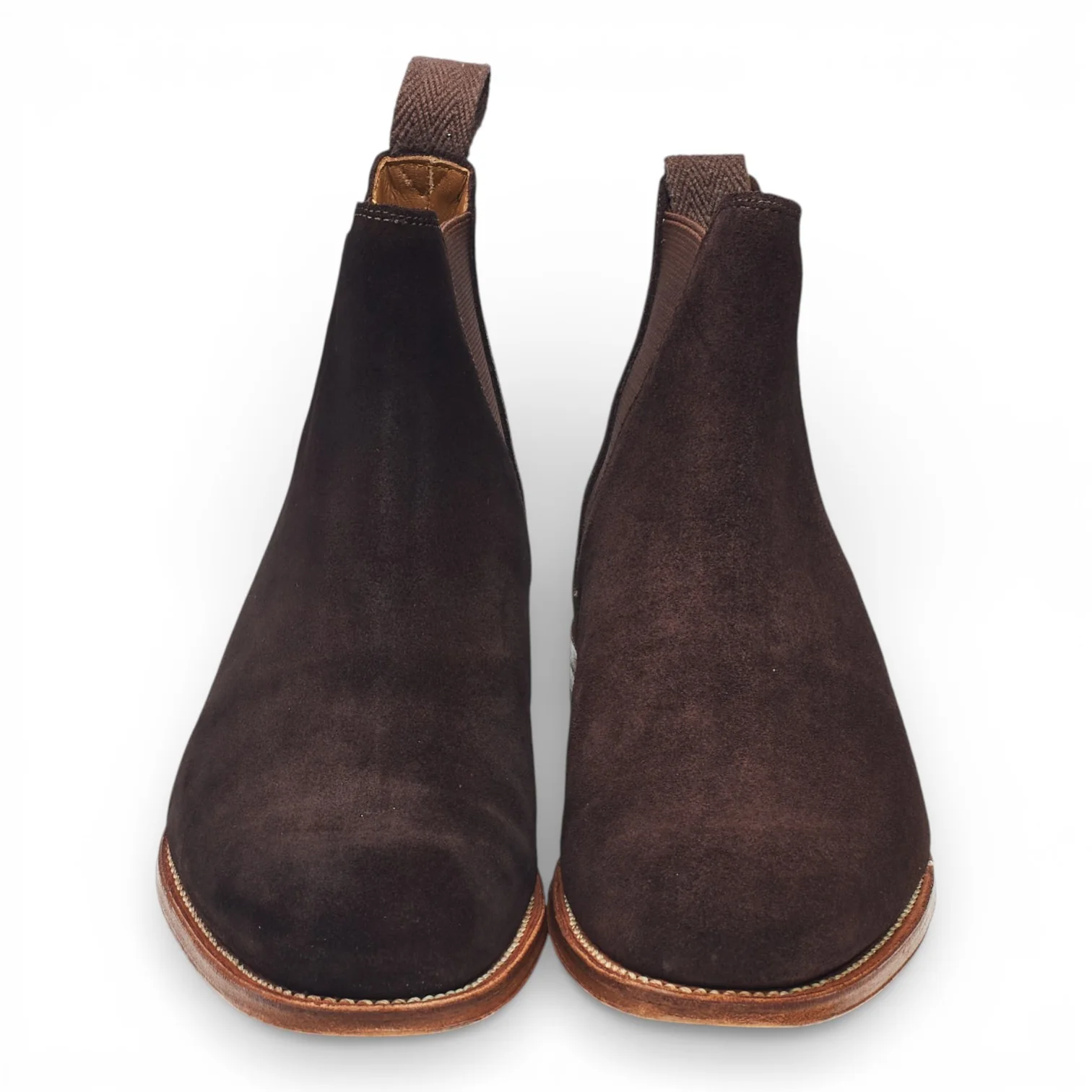 'Nolan' Brown Suede Chelsea Boots UK 7 F - Image 2