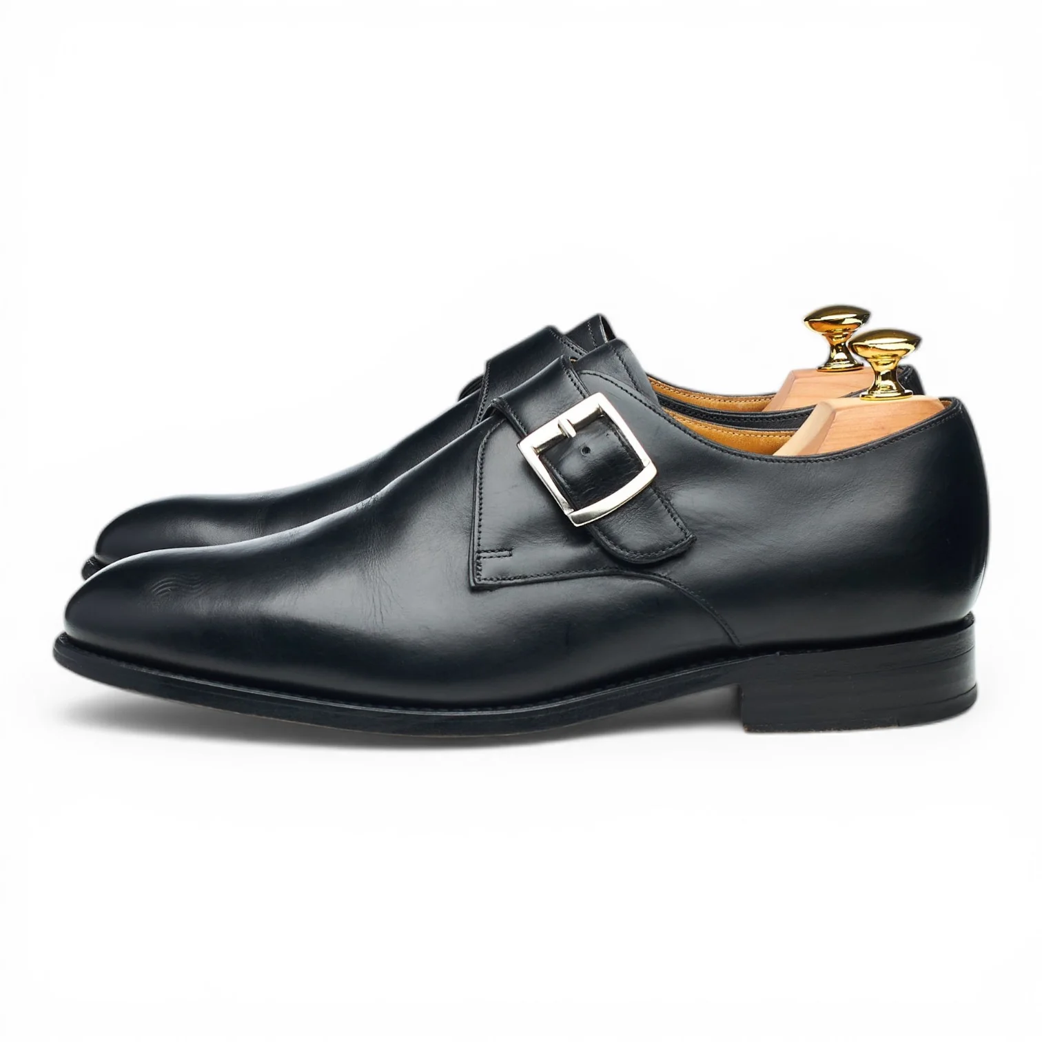 'Northcote' Black Leather Monk Strap UK 7 G - Image 3