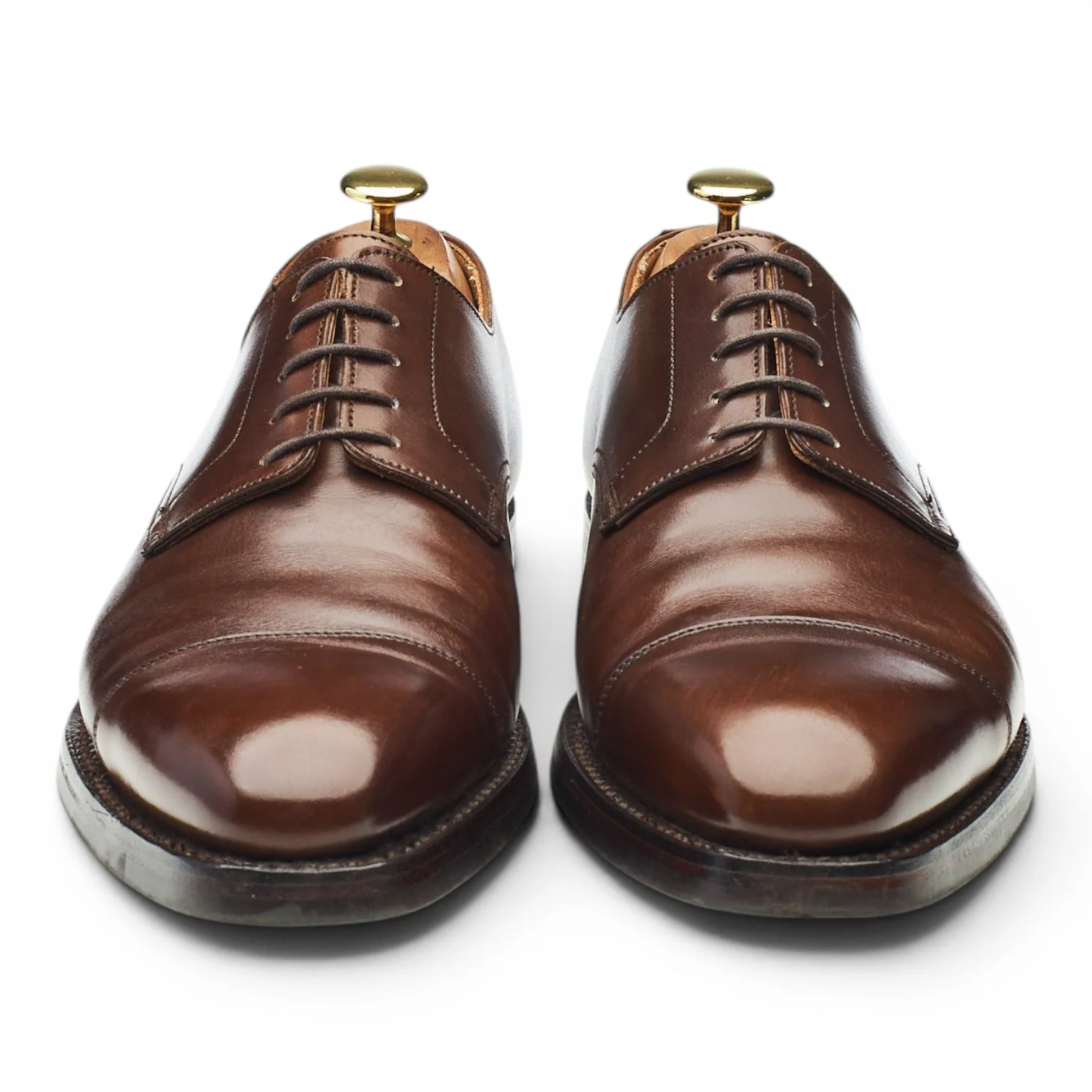 'Norwich' Dark Brown Leather Derby UK 8 E - Image 2
