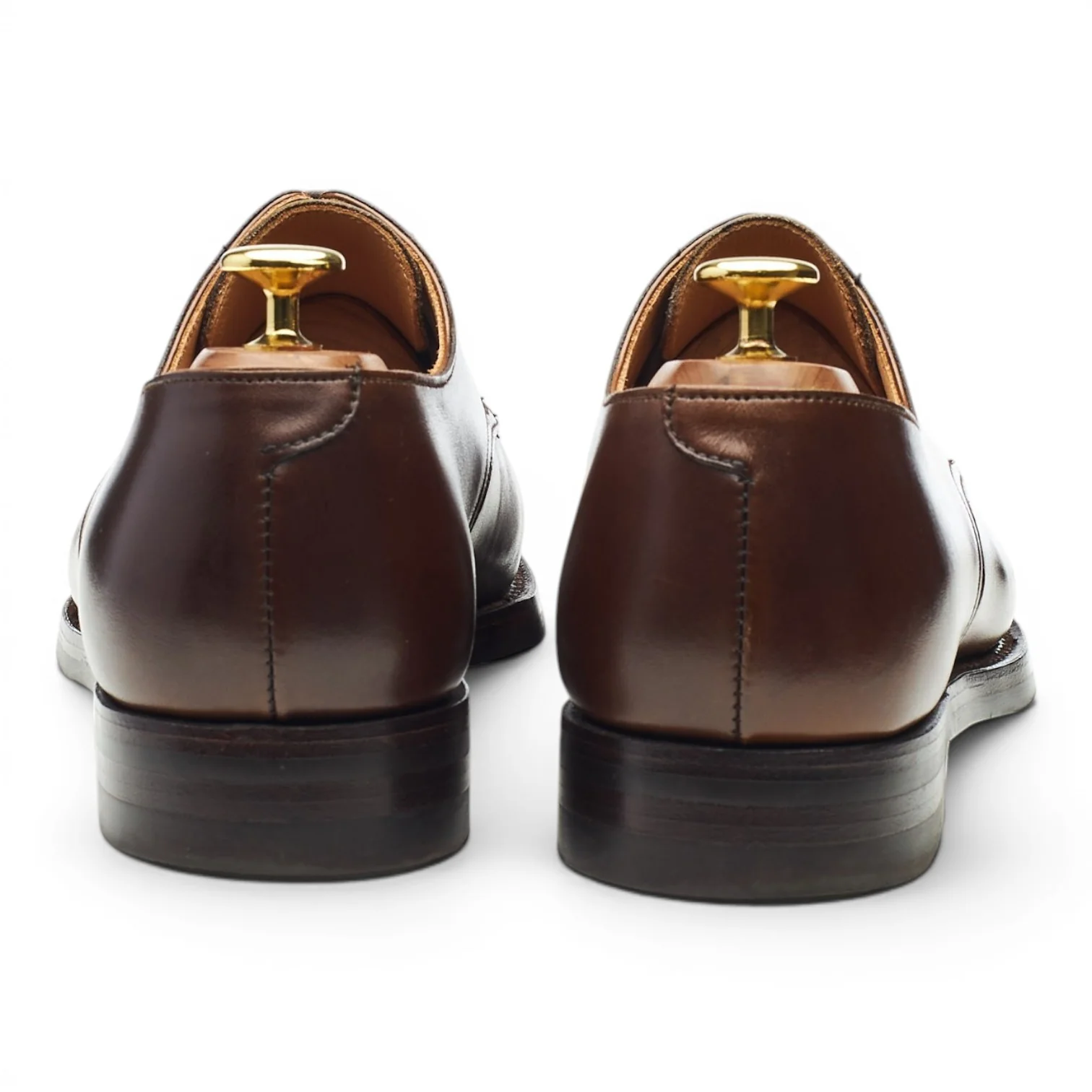 'Norwich' Dark Brown Leather Derby UK 8 E - Image 4