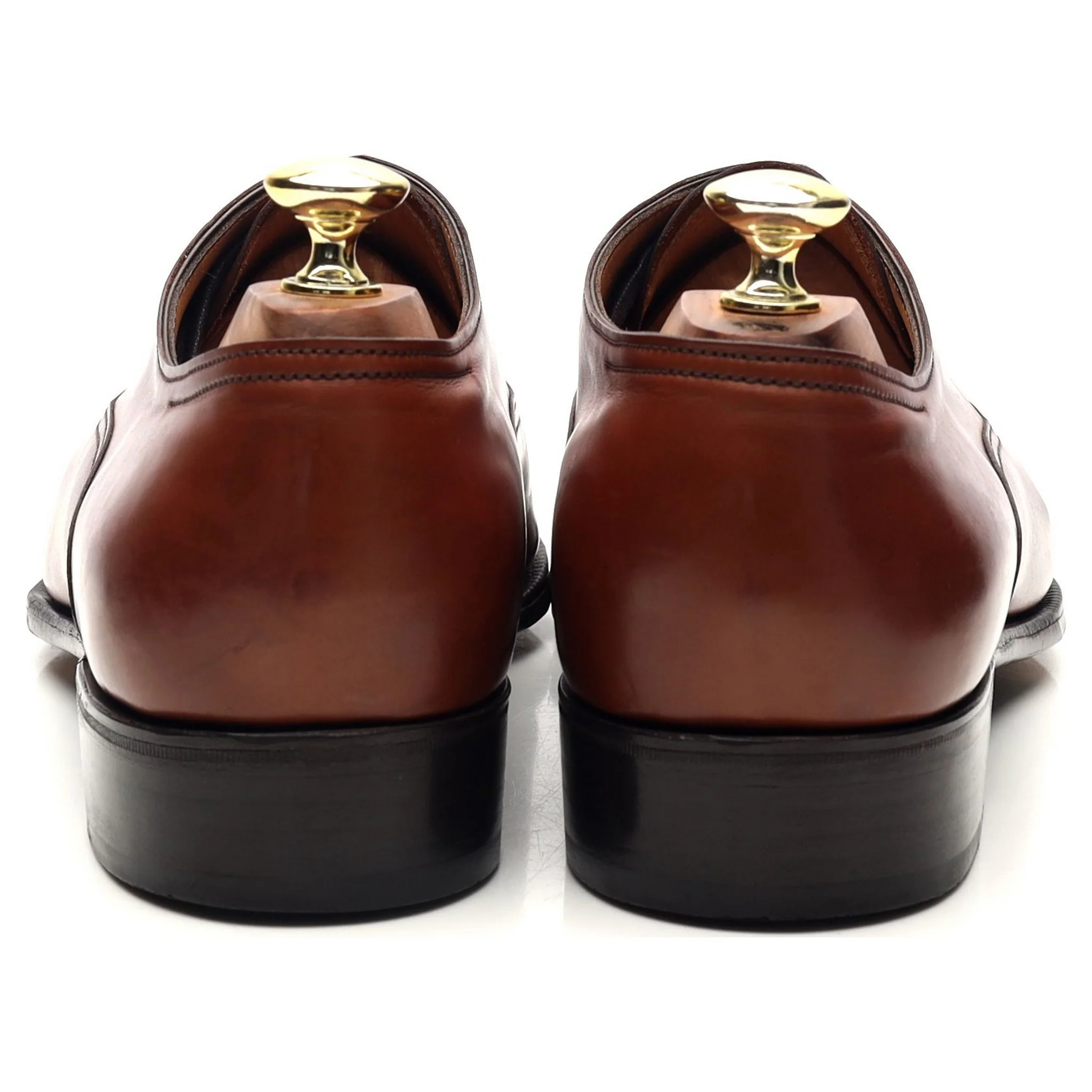 Prestige 'Oakley' Tan Brown Leather Derby UK 7.5 E - Image 4