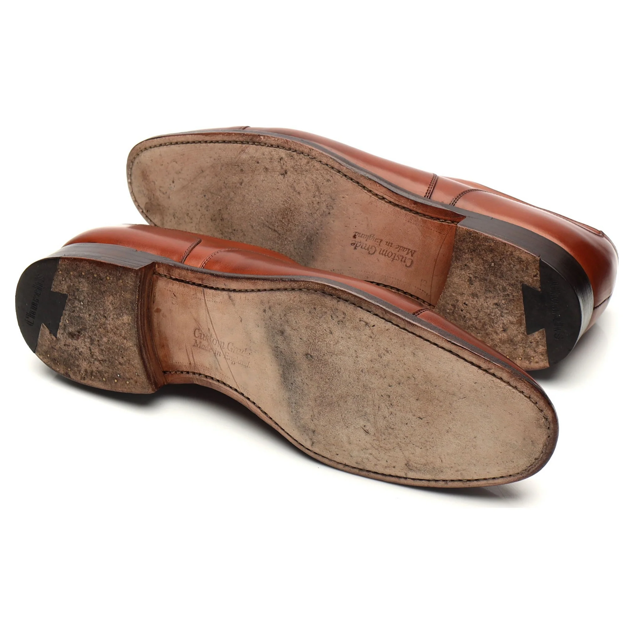 'Oborne' Tan Brown Leather Oxford UK 7.5 F - Image 6