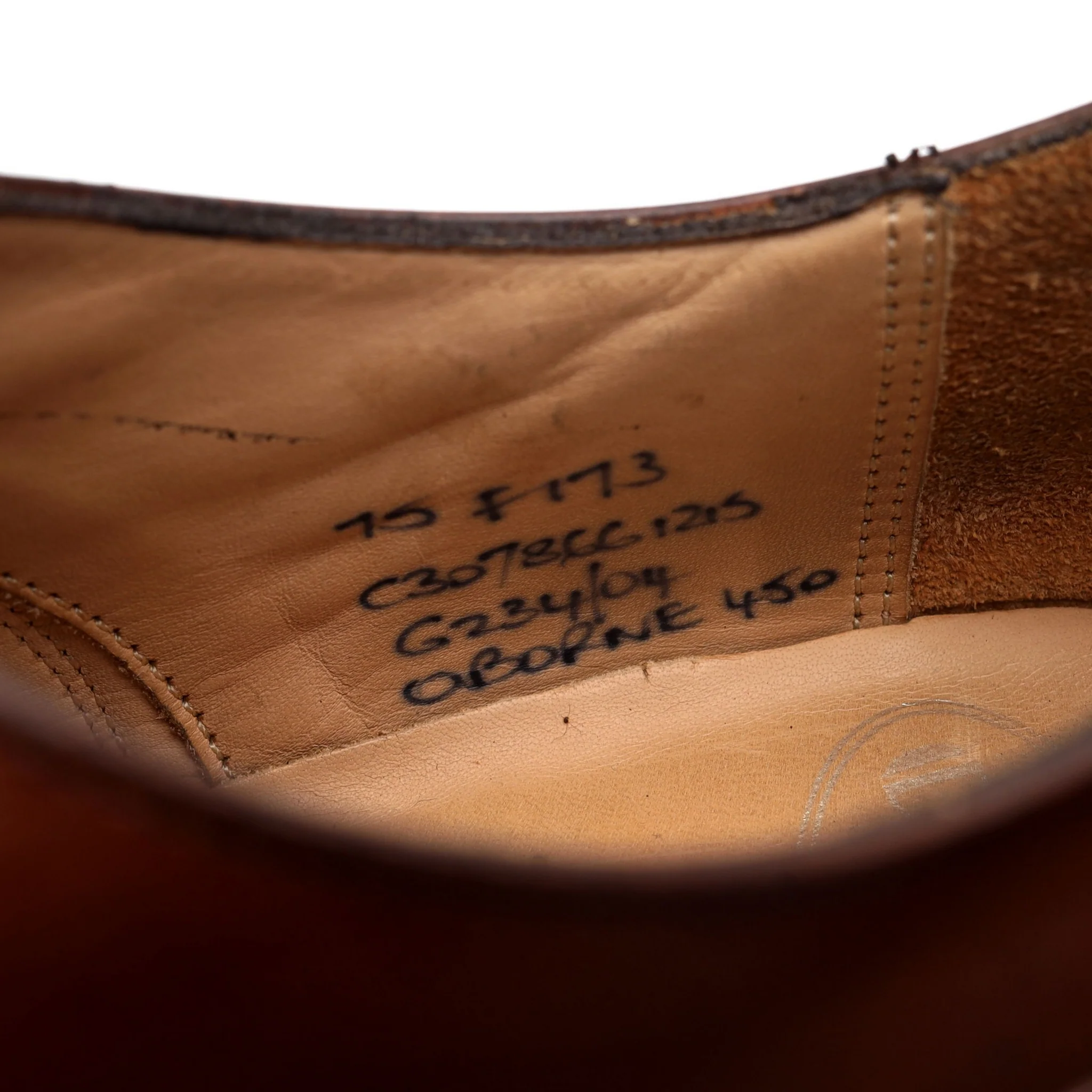 'Oborne' Tan Brown Leather Oxford UK 7.5 F - Image 8
