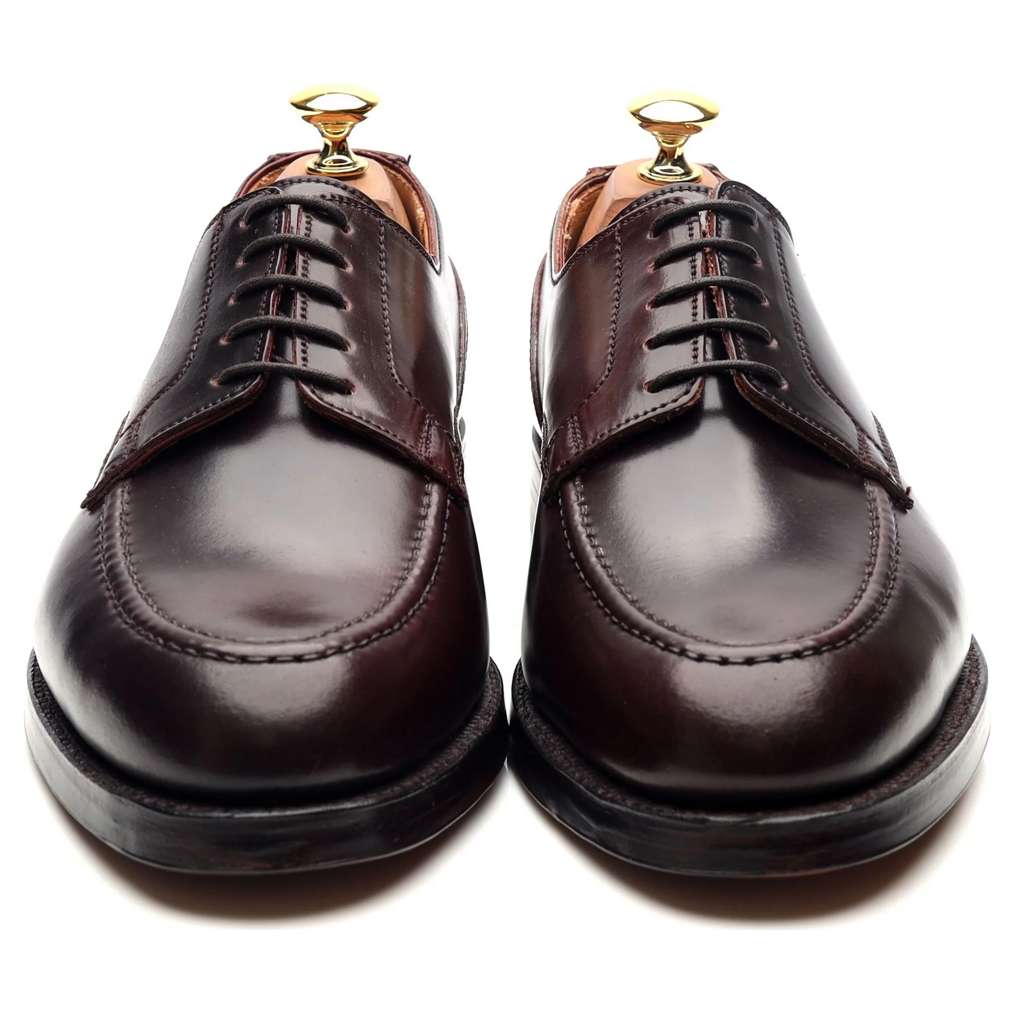 'Onslow' Burgundy Cordovan Leather Apron Derby UK 6.5 E - Image 8