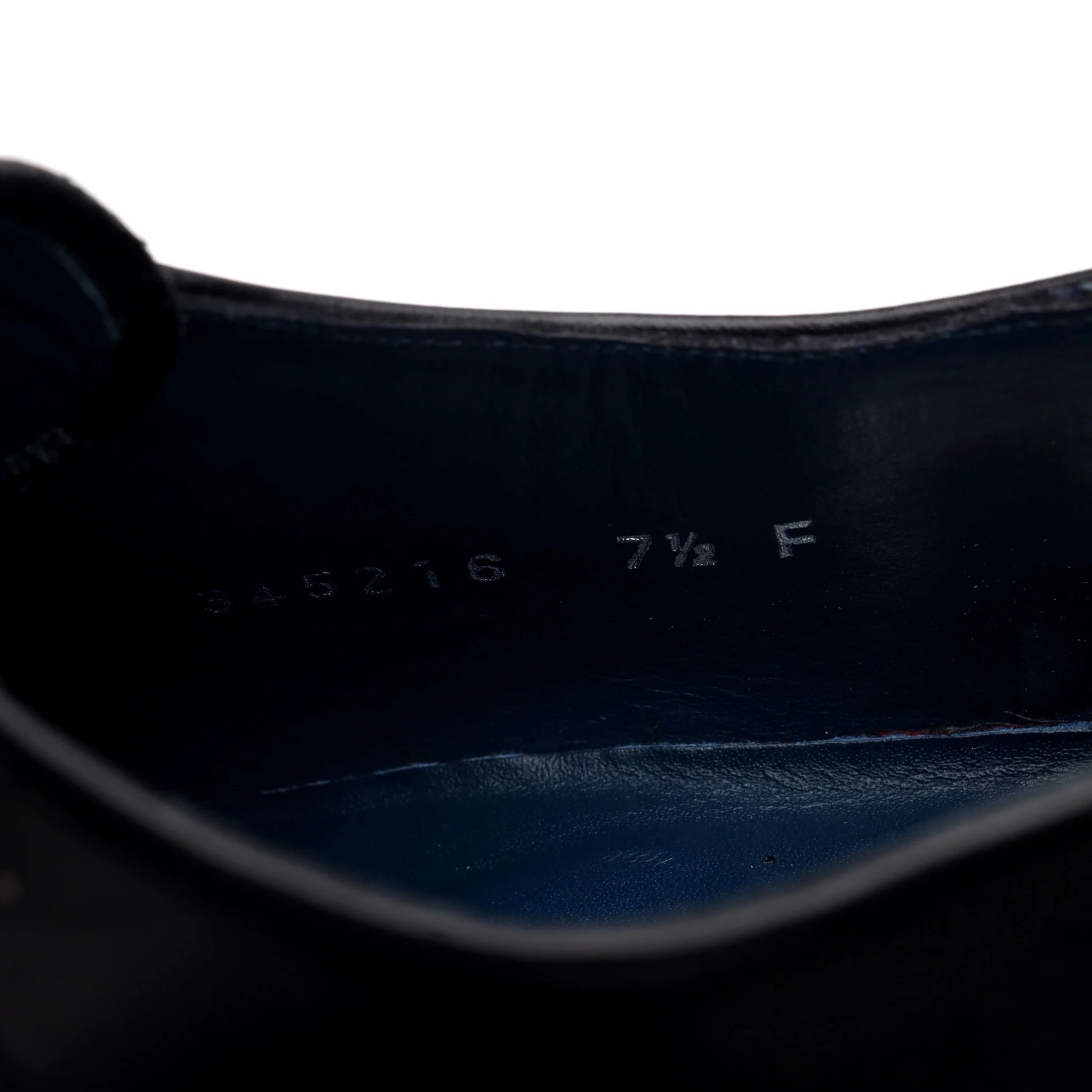 'Orlando' Black Leather Derby UK 7.5 F - Image 7
