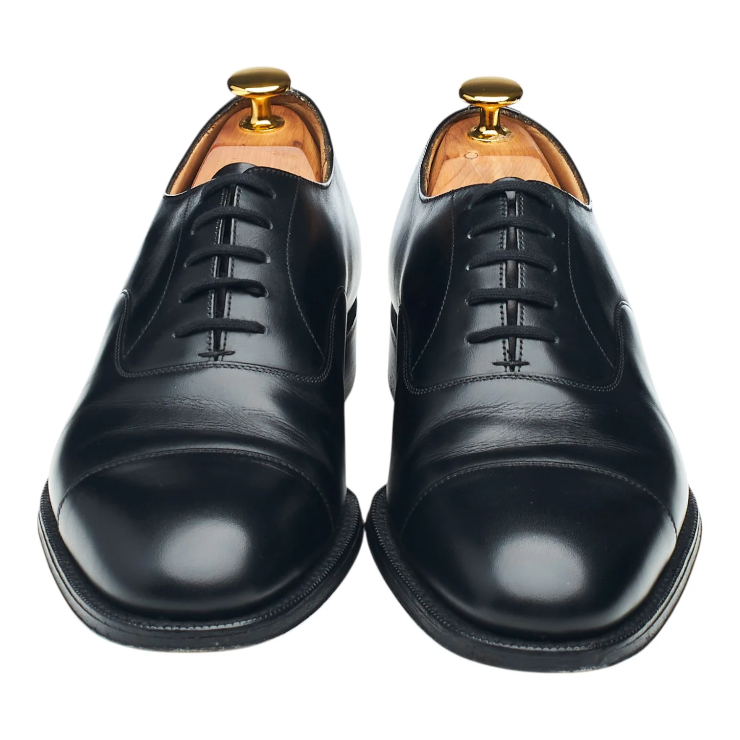 'Osborne' Black Leather Oxford UK 6 F - Image 2
