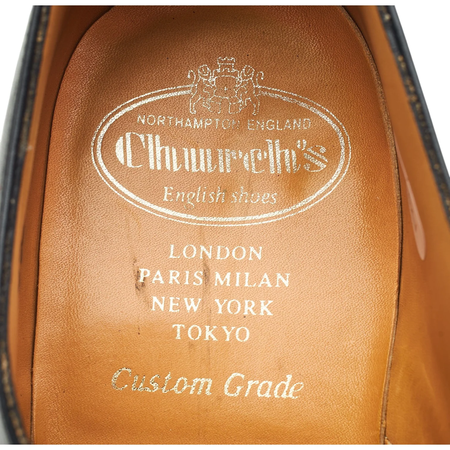 'Oslo' Black Leather Derby UK 7 F - Image 6