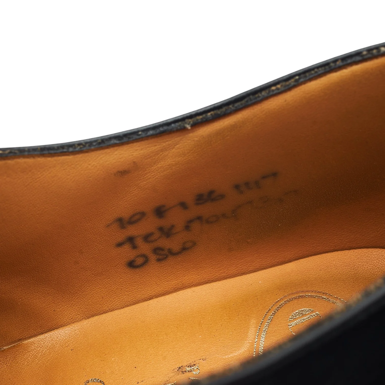 'Oslo' Black Leather Derby UK 7 F - Image 7