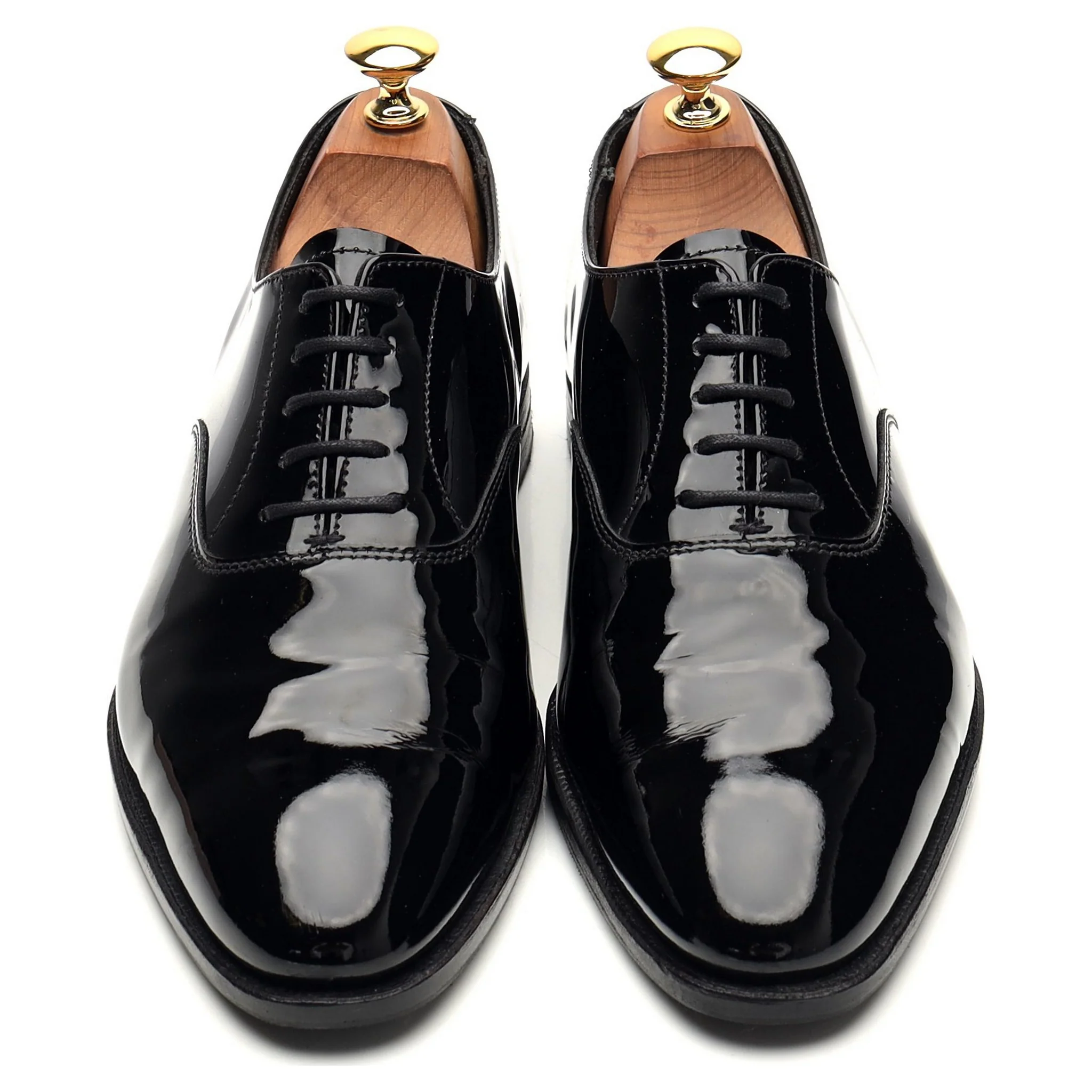 'Overton' Black Patent Leather Oxford UK 6.5 E - Image 2