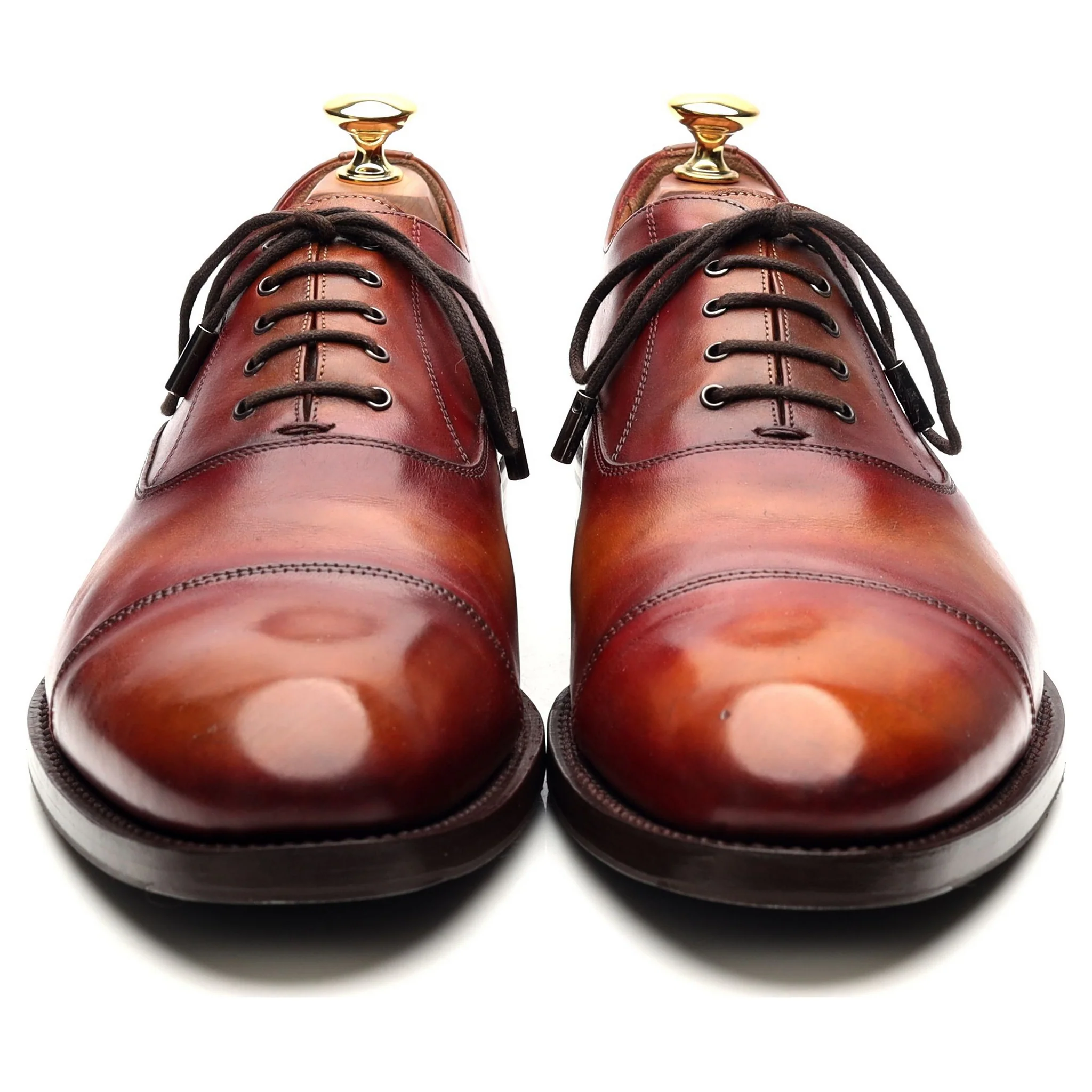 Tan Brown Leather Oxford UK 9 - Image 8