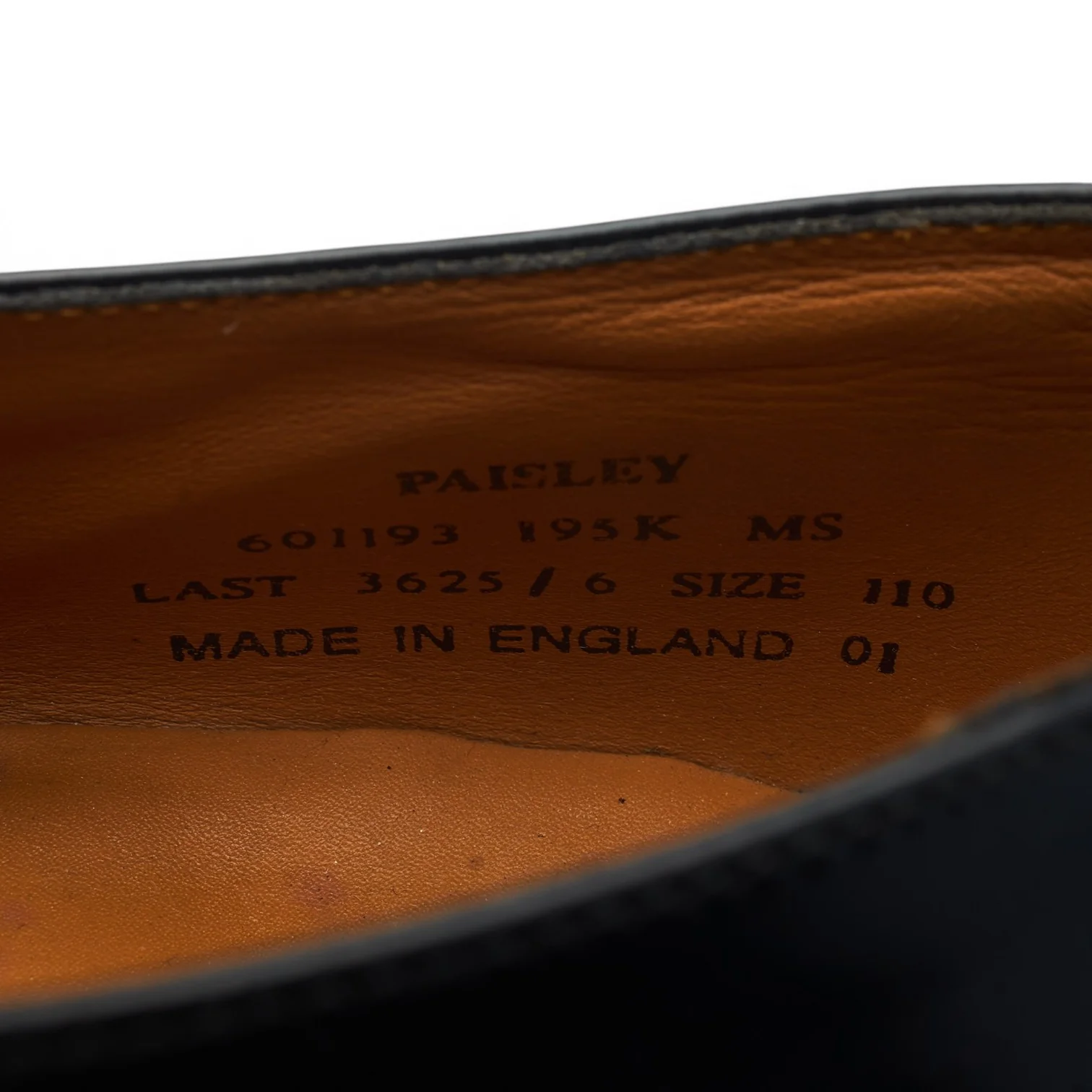 'Paisley' Black Leather Monk Strap UK 11 F - Image 7