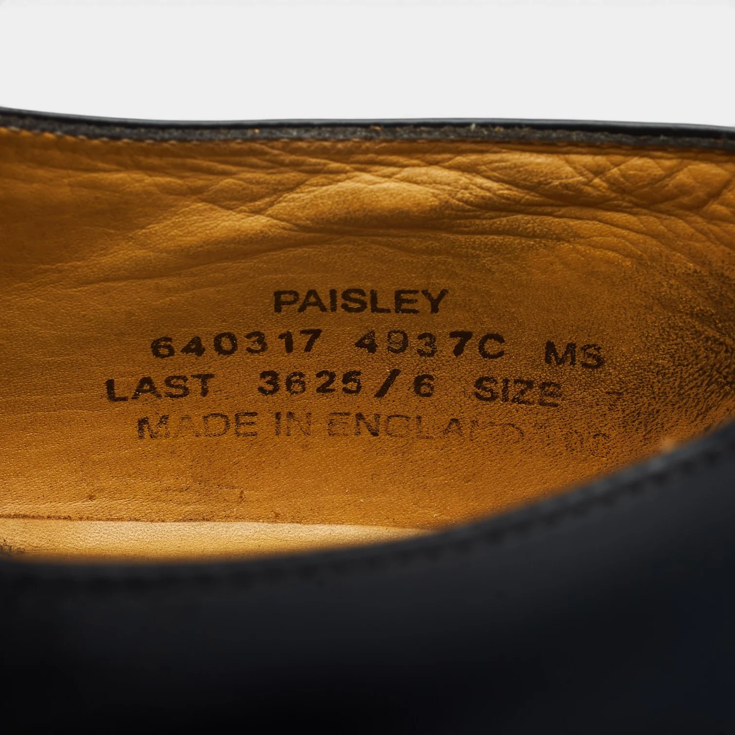 'Paisley' Black Leather Monk Strap UK 7 F - Image 7