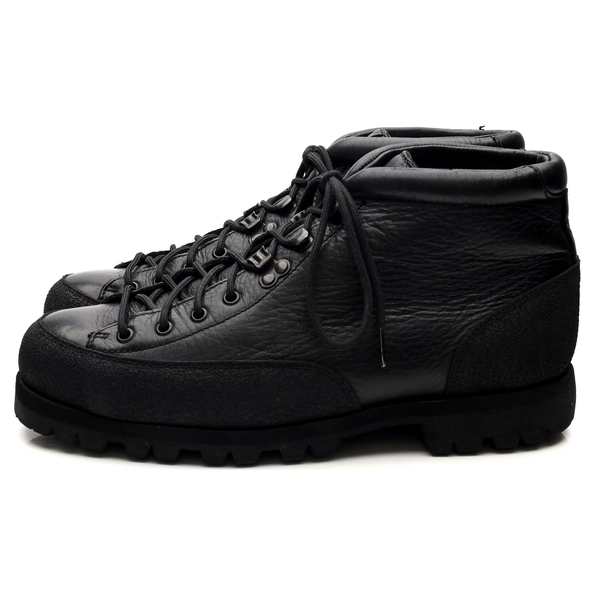 'Yosemite' Black Leather Hiker Boots UK 10 - Image 2