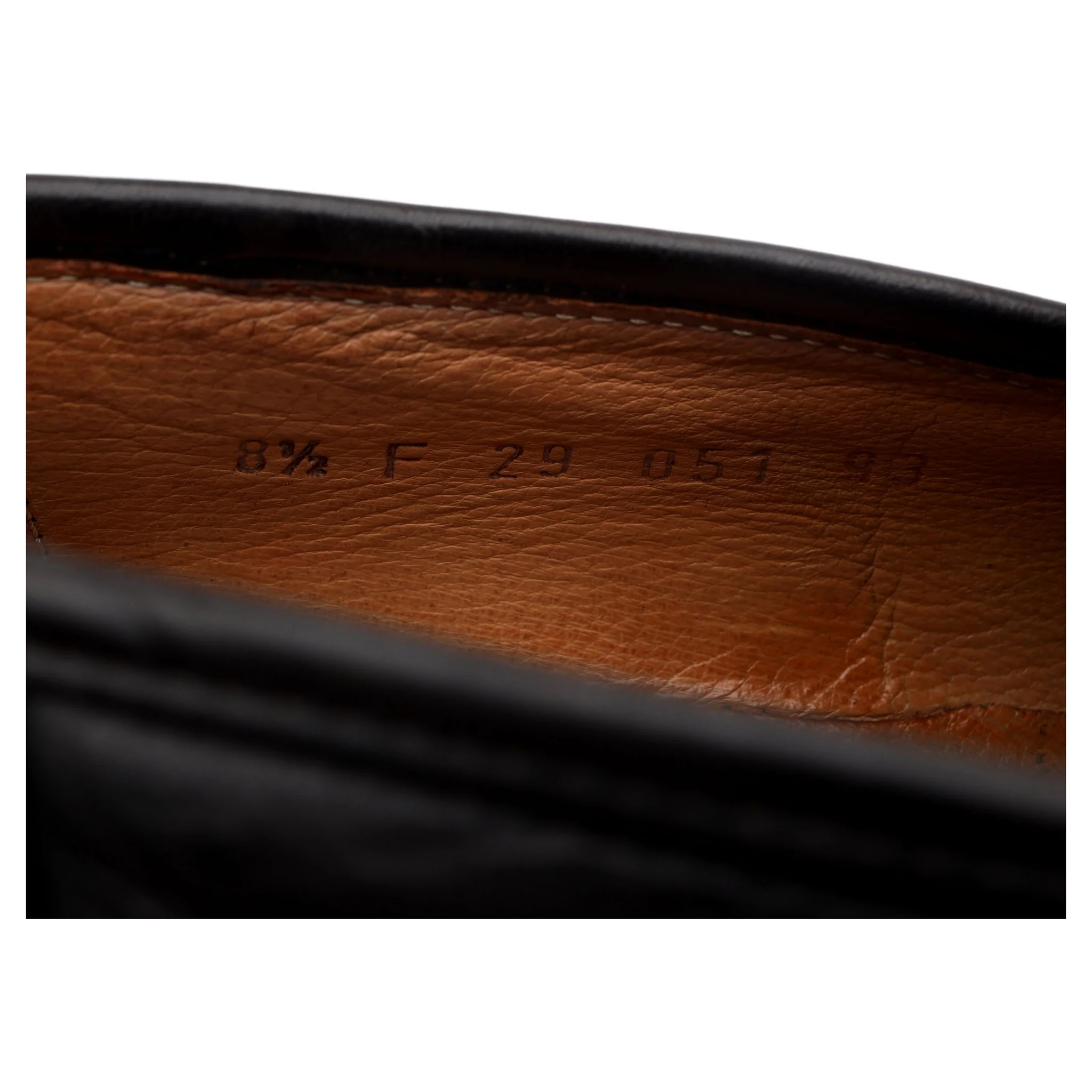 'Reims' Black Leather Loafers UK 8.5 - Image 13