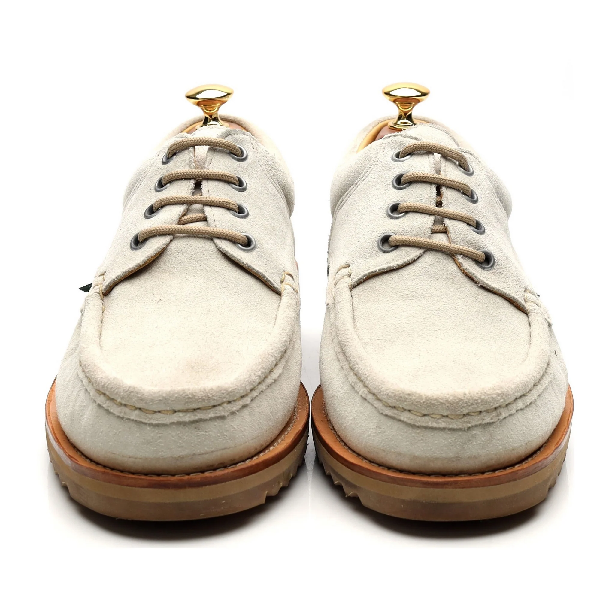 'Thiers' Cream Suede Deck Shoes UK 9 - Image 8