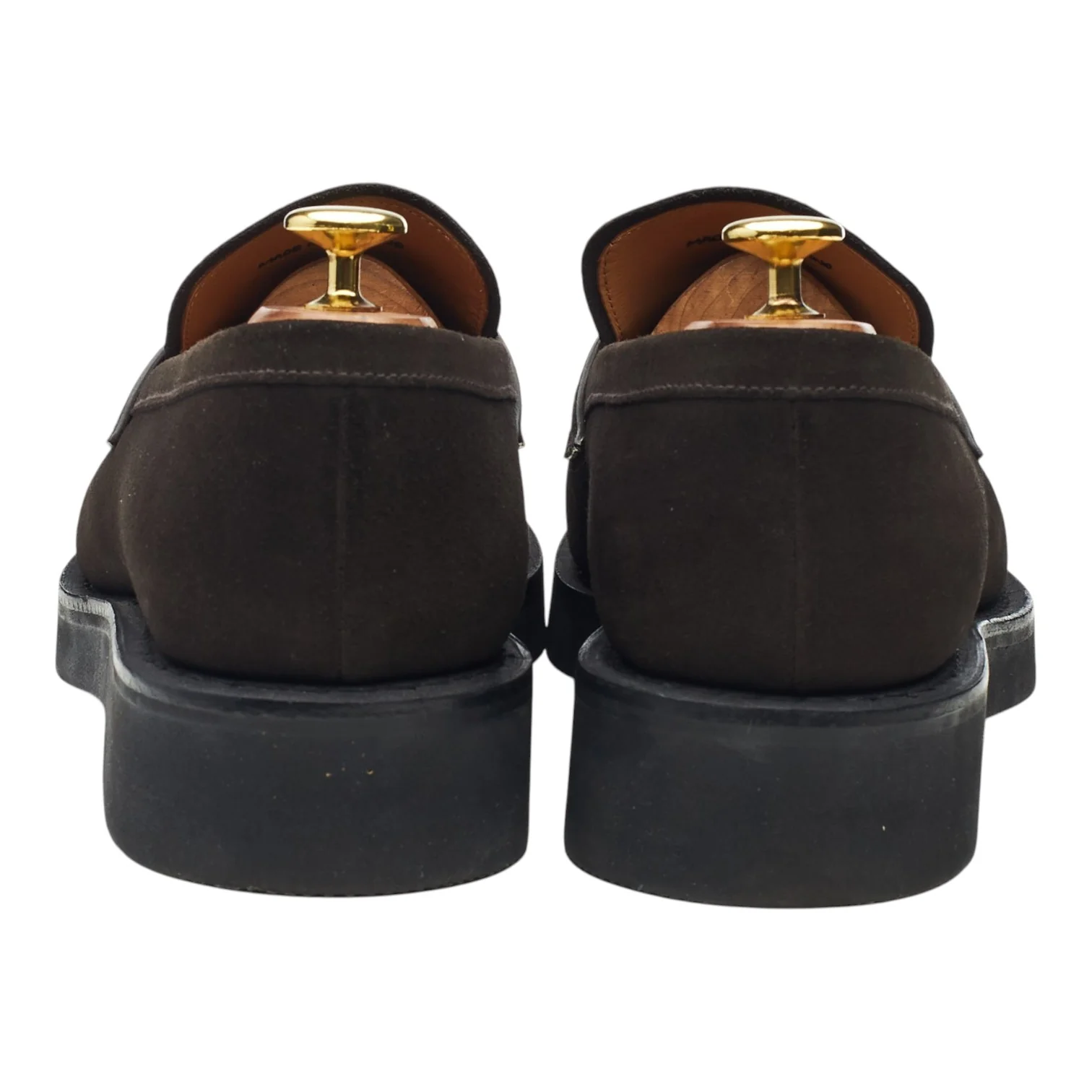 'Parham L' Dark Brown Suede Loafers UK 8 - Image 4