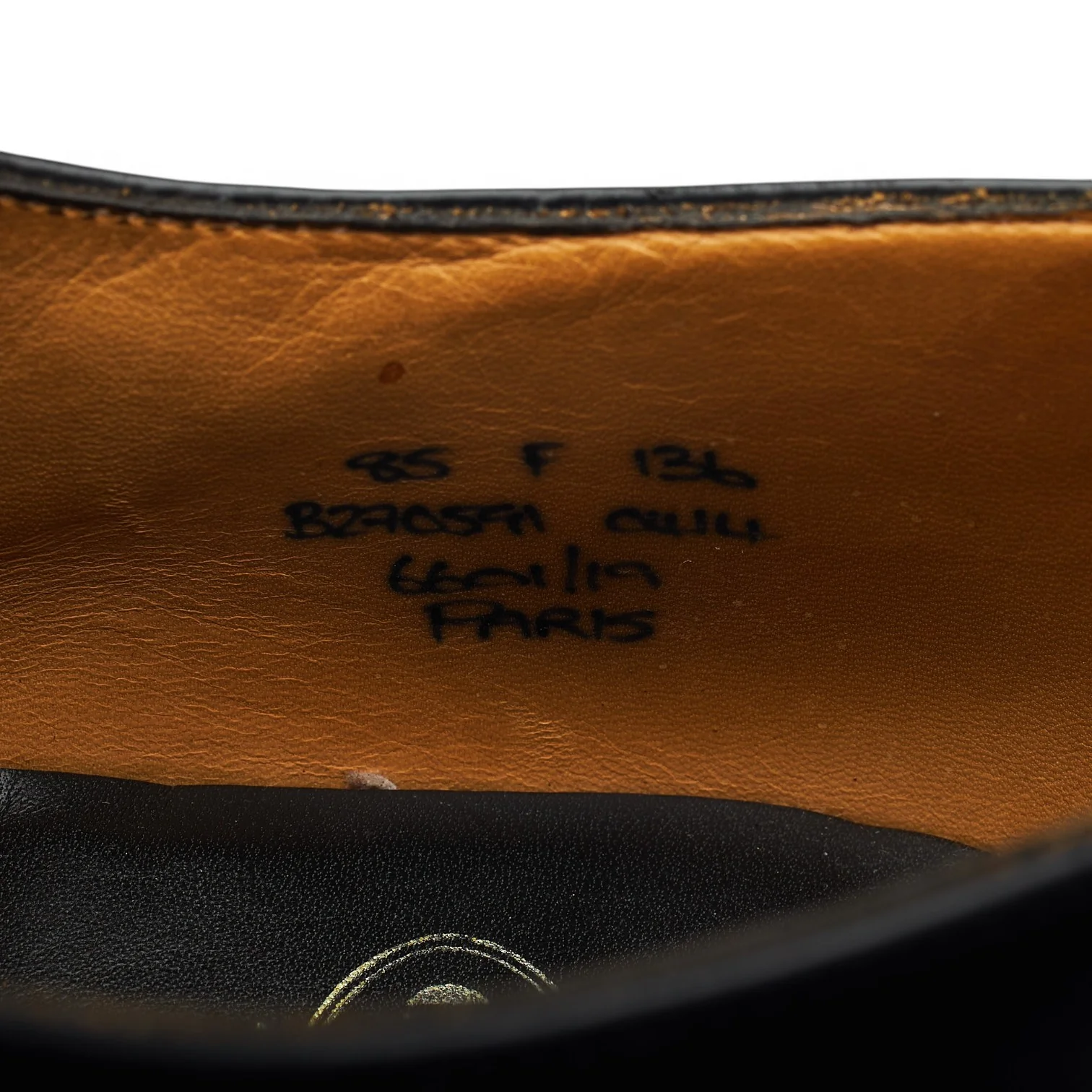 'Paris' Black Leather Derby UK 8.5 F - Image 7
