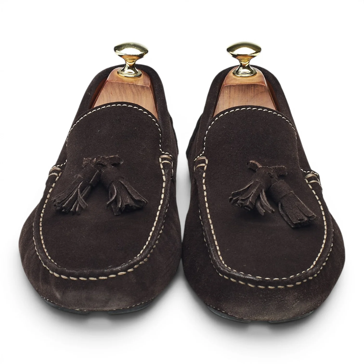 'Parma' Dark Brown Suede Driving Loafers UK 7 - Image 2