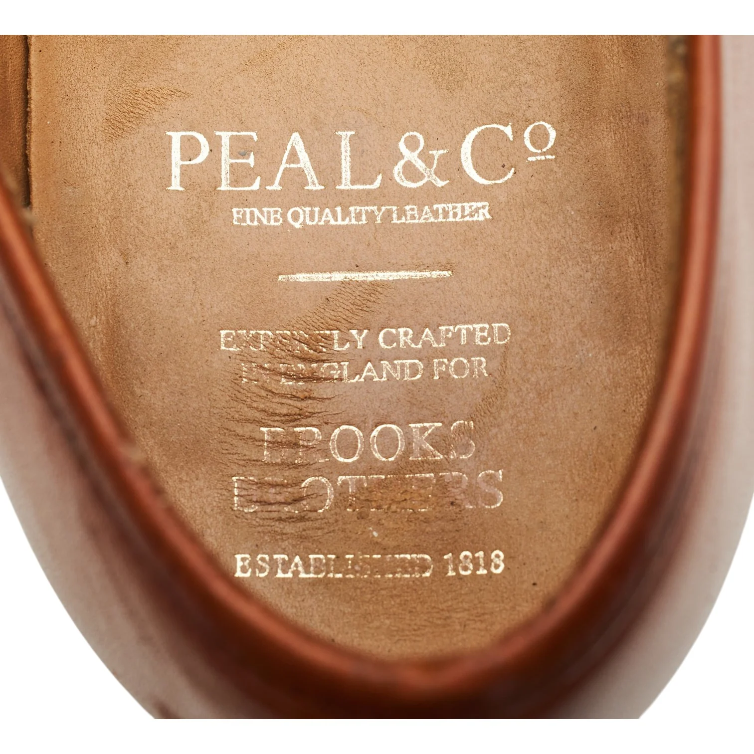 Peal & Co. Tan Brown Leather Loafers UK 8 US 9 D - Image 6