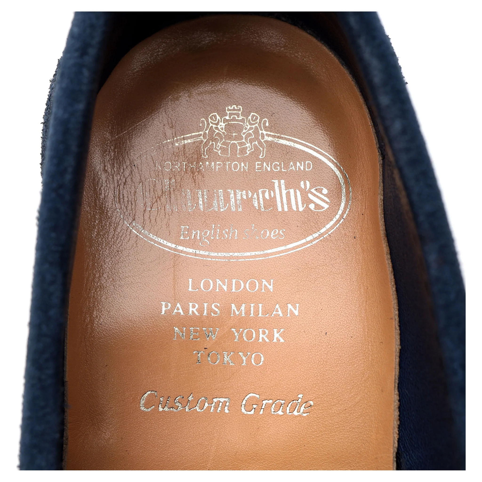 'Pembrey' Blue Suede Loafers UK 5.5 G - Image 6