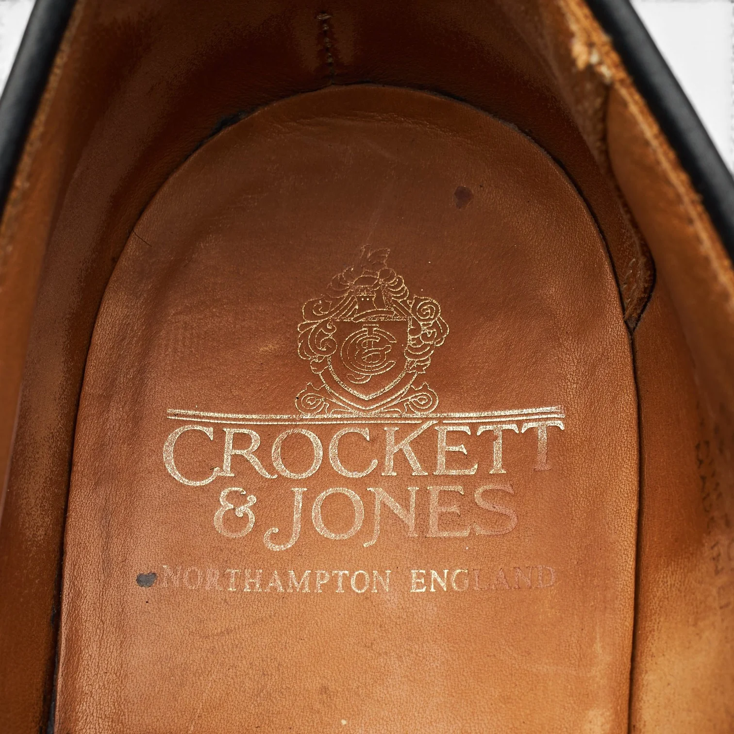 'Pembroke' Black Grain Leather Derby Brogues UK 8 E - Image 6
