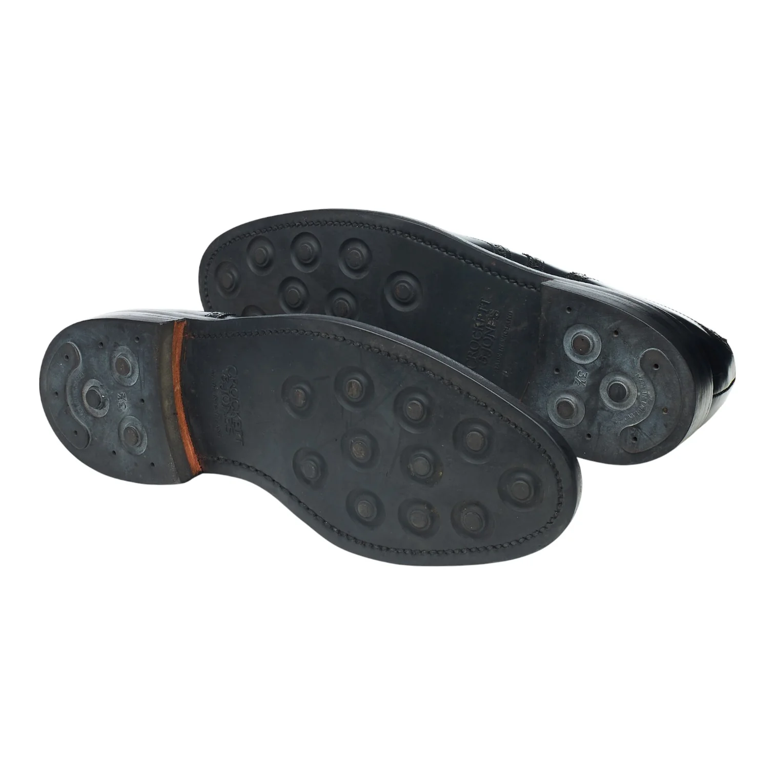 'Pembroke' Black Leather Derby Brogues UK 9 E - Image 5