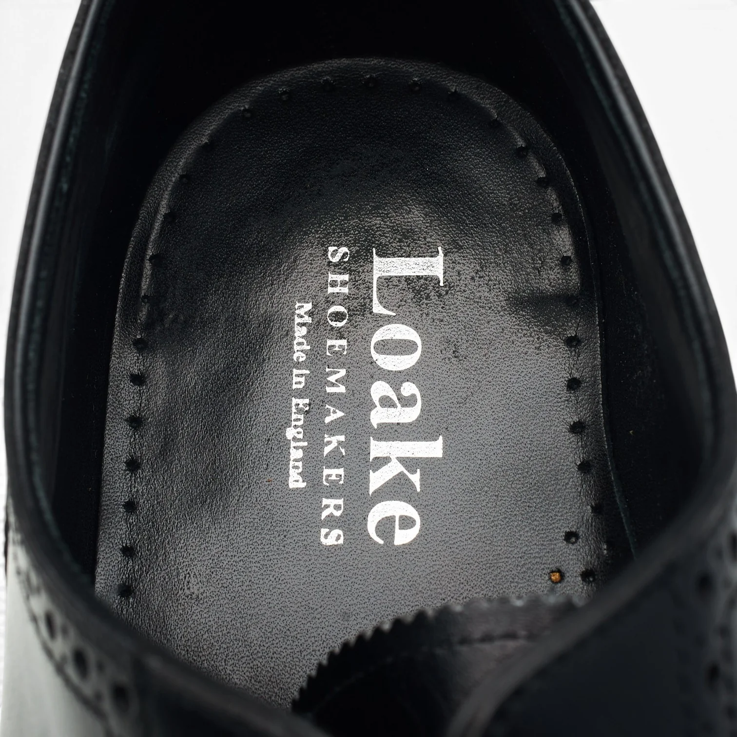 'Pembroke' Black Leather Oxford Brogues UK 8.5 G - Image 6