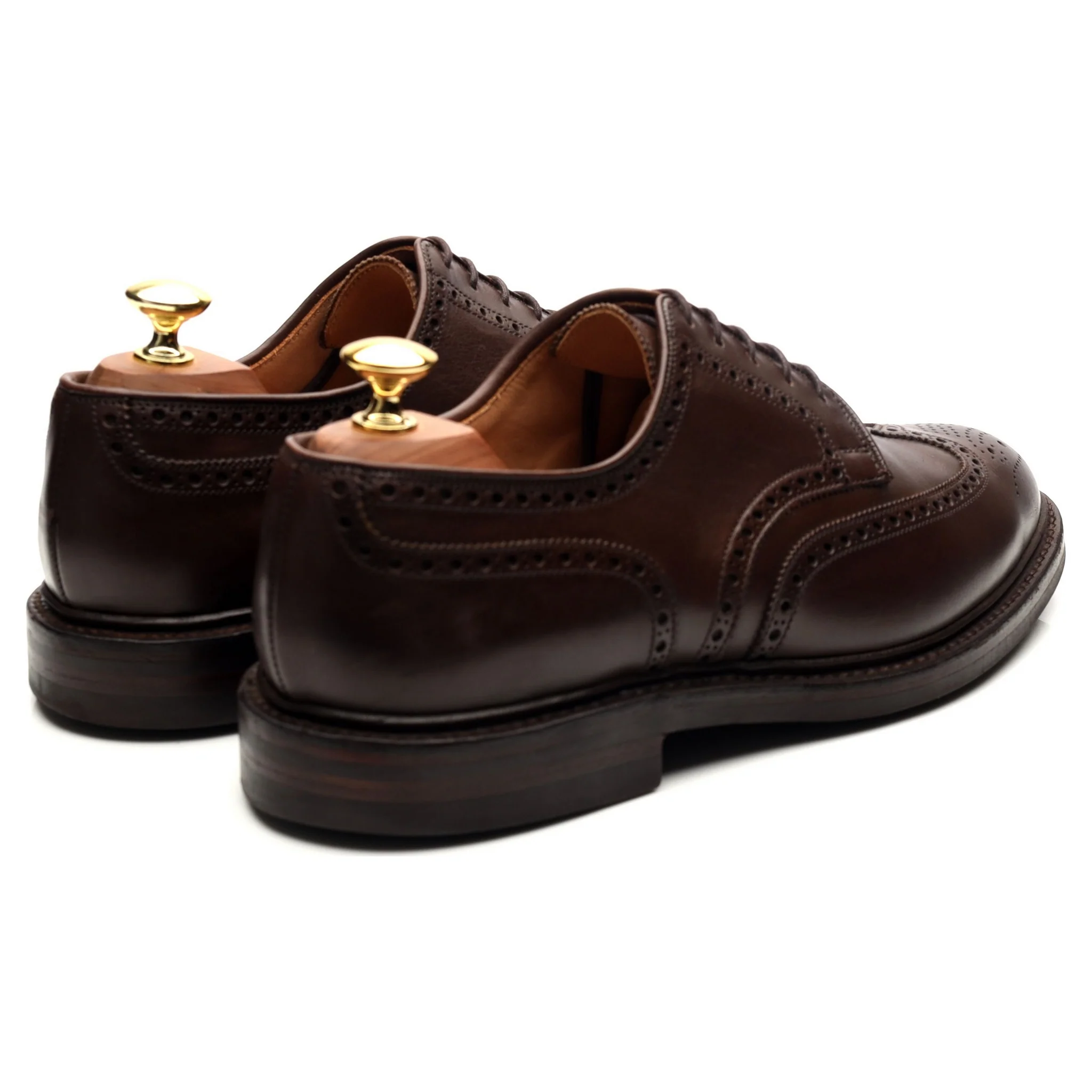 'Pembroke' Dark Brown Leather Derby UK 8.5 E - Image 5