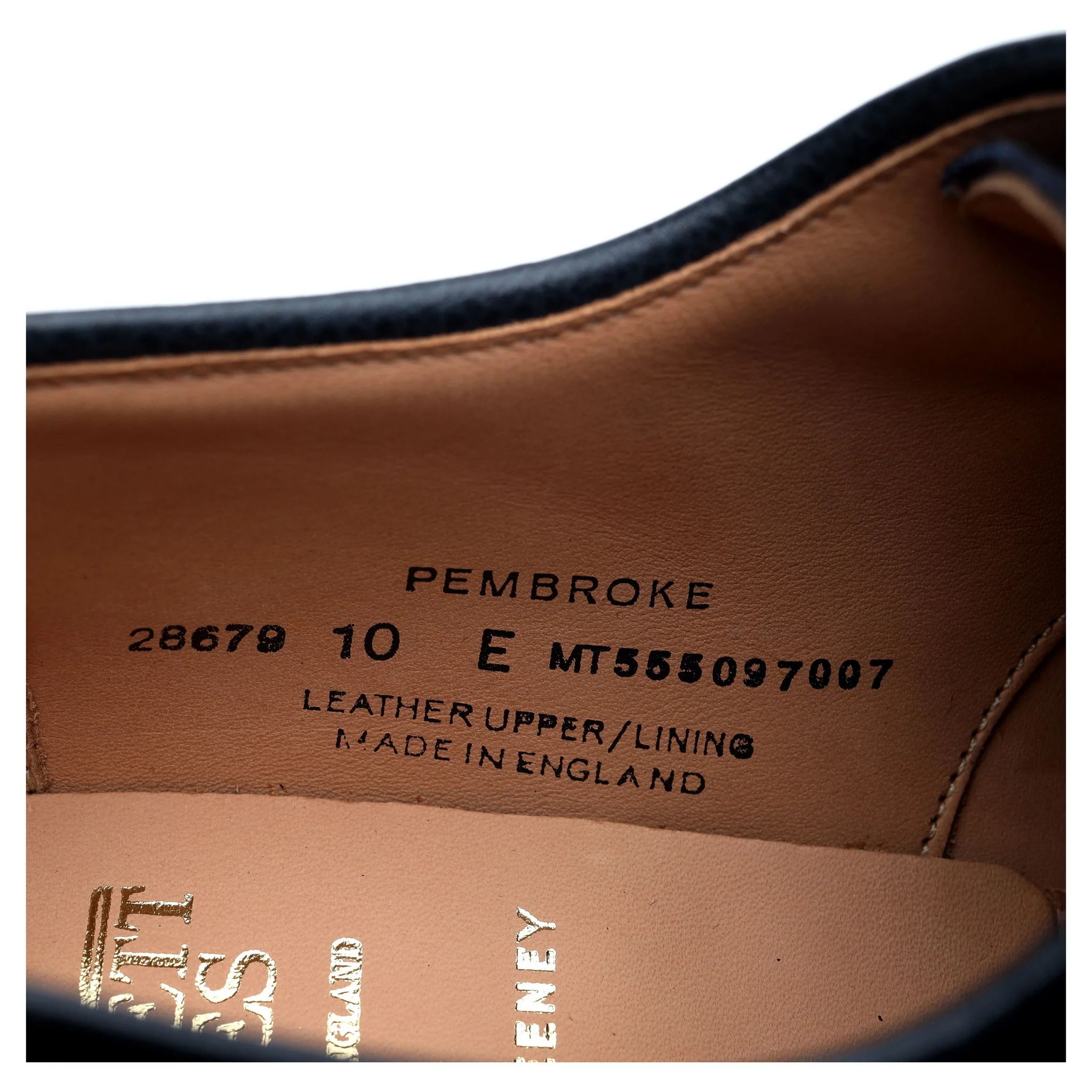 'Pembroke' Navy Blue Leather Derby Brogues UK 10 E - Image 13