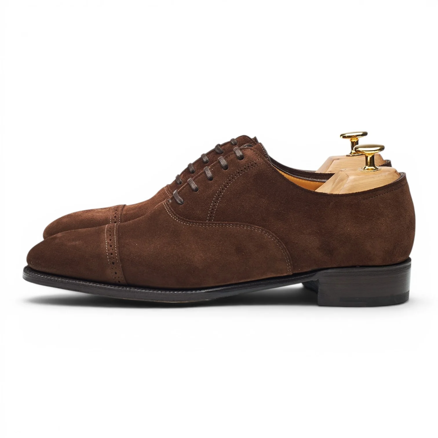 'Philip II' Dark Brown Suede Oxford UK 5.5 E - Image 3