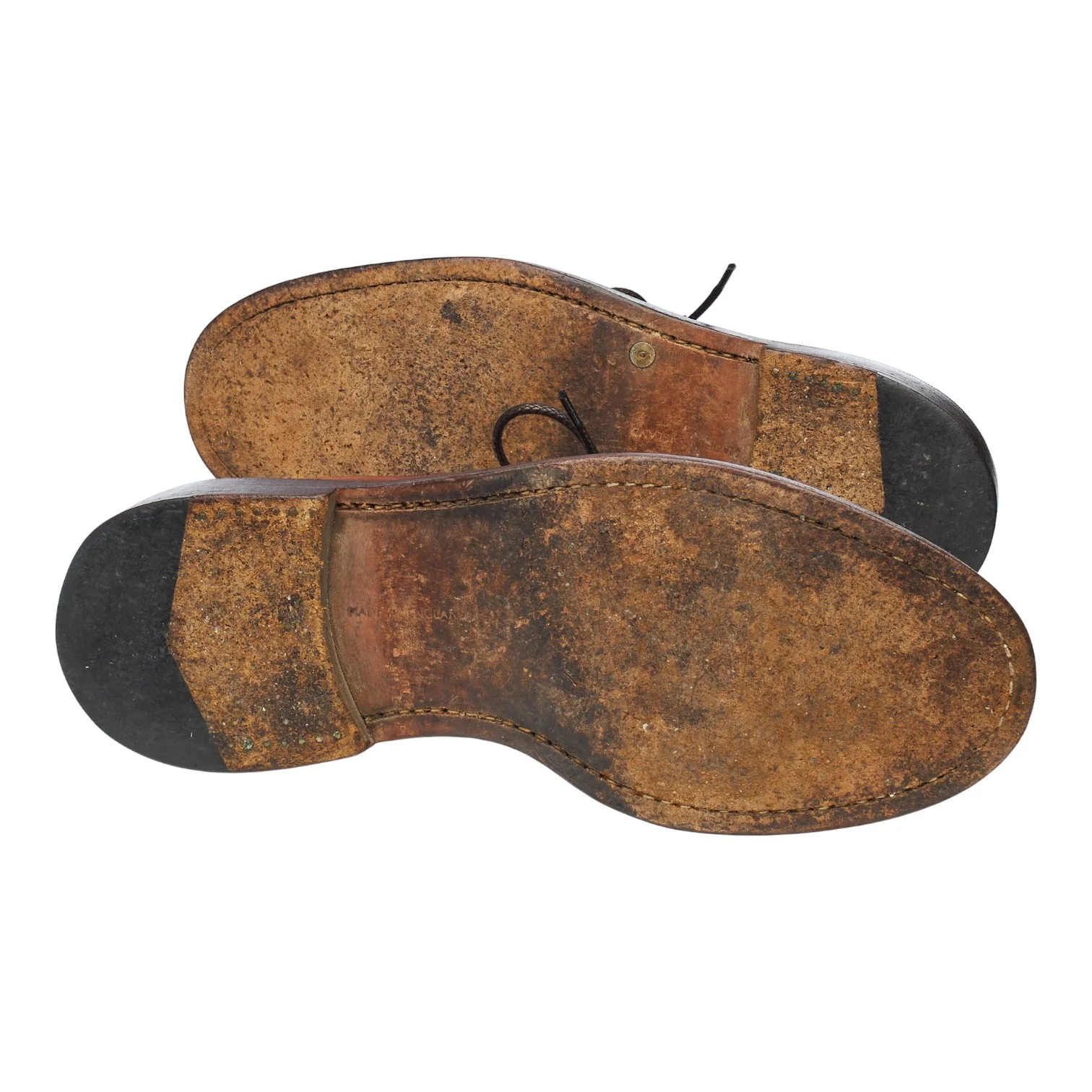 'Phillip' Brown Leather Derby Brogues UK 7 - Image 5