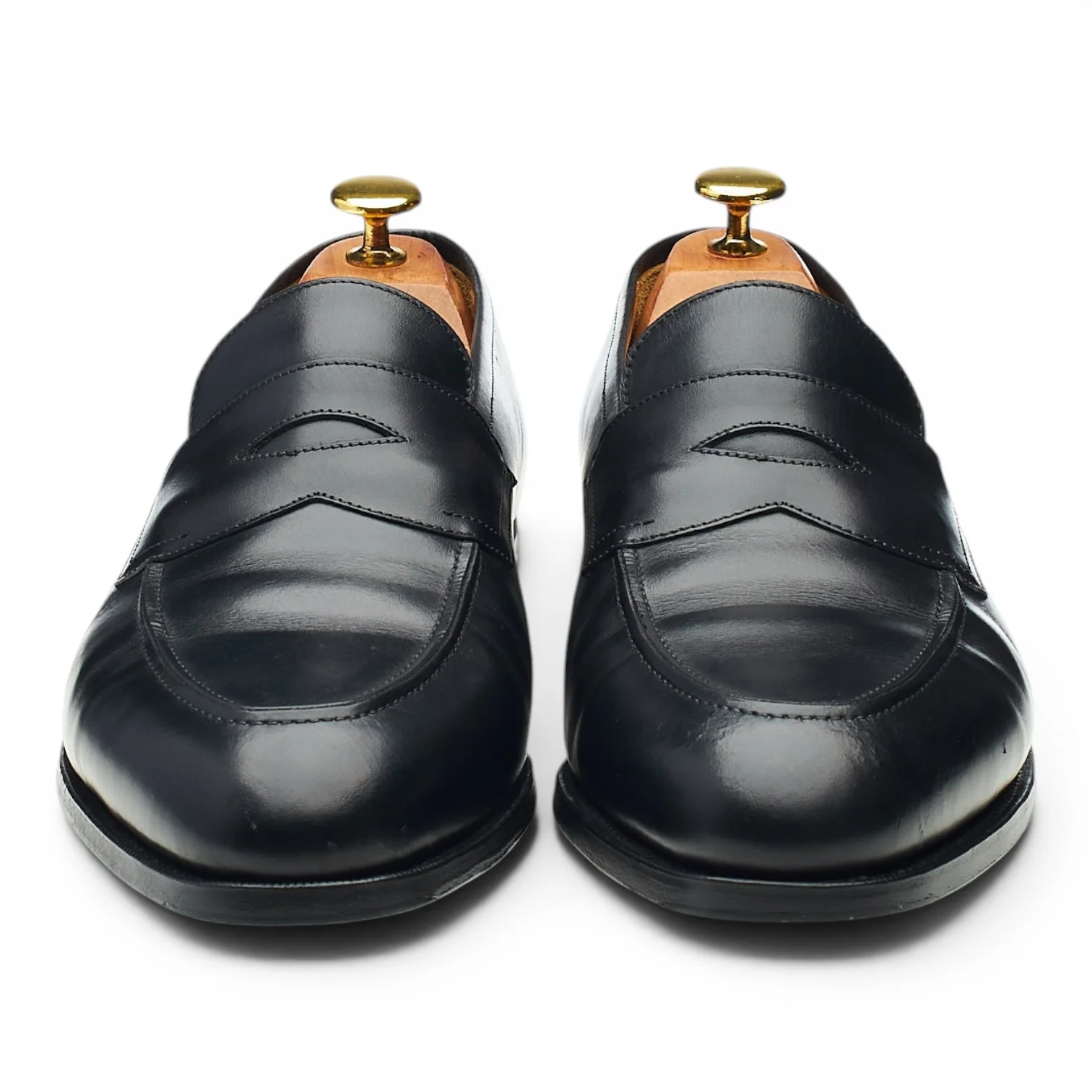 'Piccadilly' Black Leather Loafers UK 8 F - Image 2