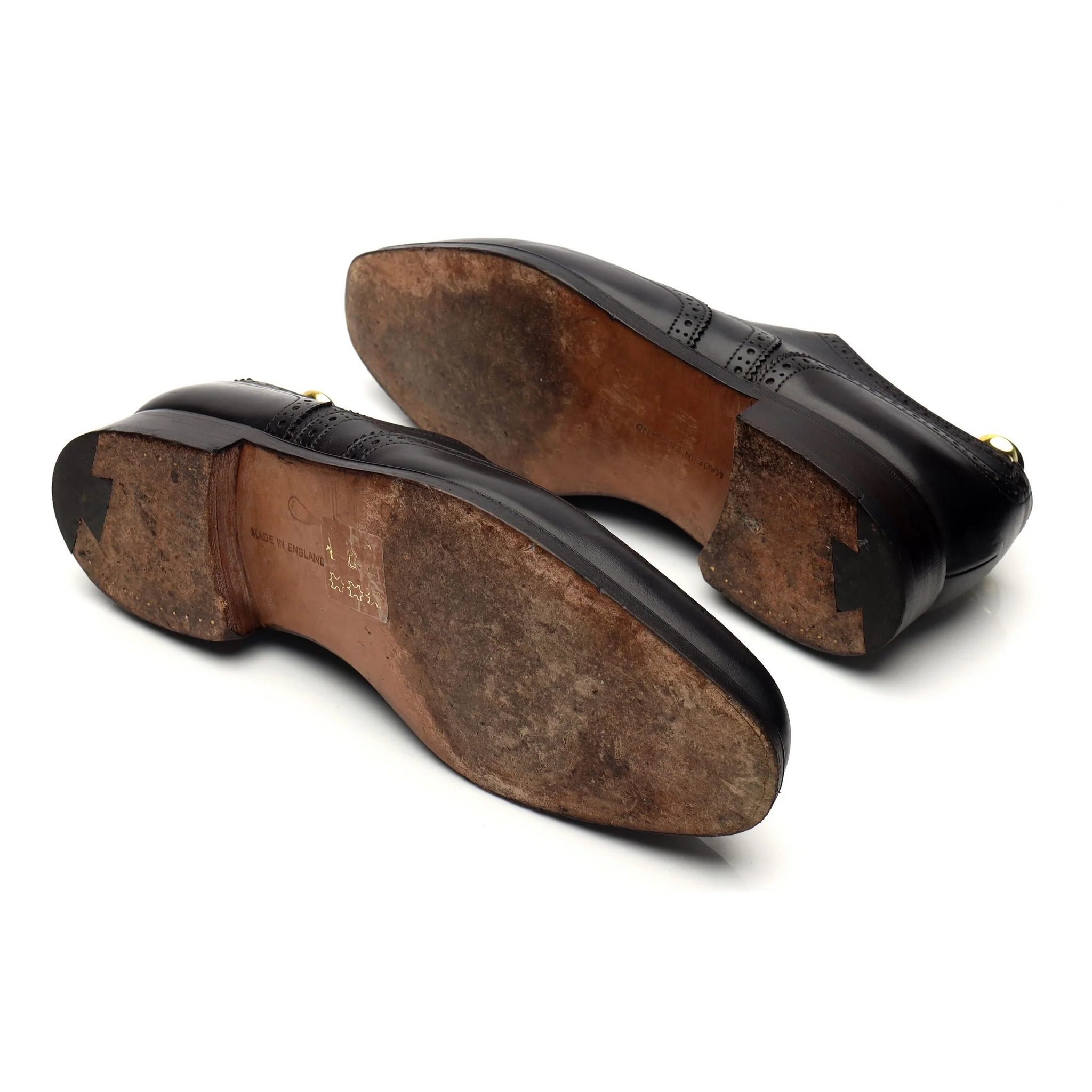 'Piccadilly' Black Leather Oxford Brogues UK 7 - Image 5