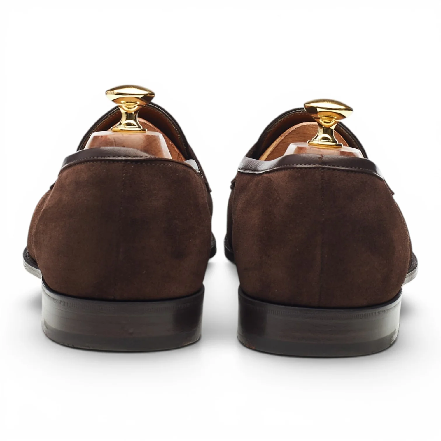'Piccadilly' Dark Brown Suede Loafers UK 10.5 E - Image 4