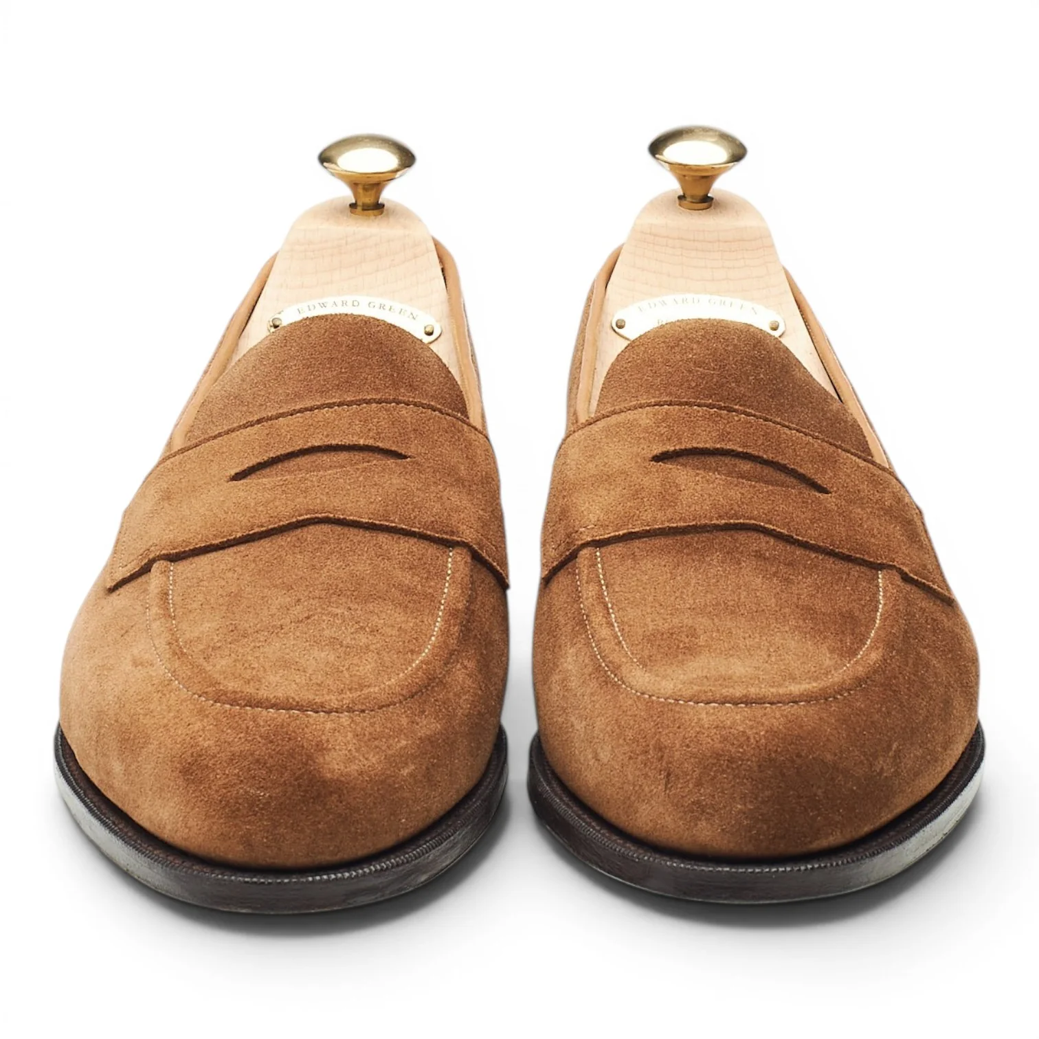 'Piccadilly' Mushroom Brown Suede Unlined Loafers UK 8.5 E - Image 2