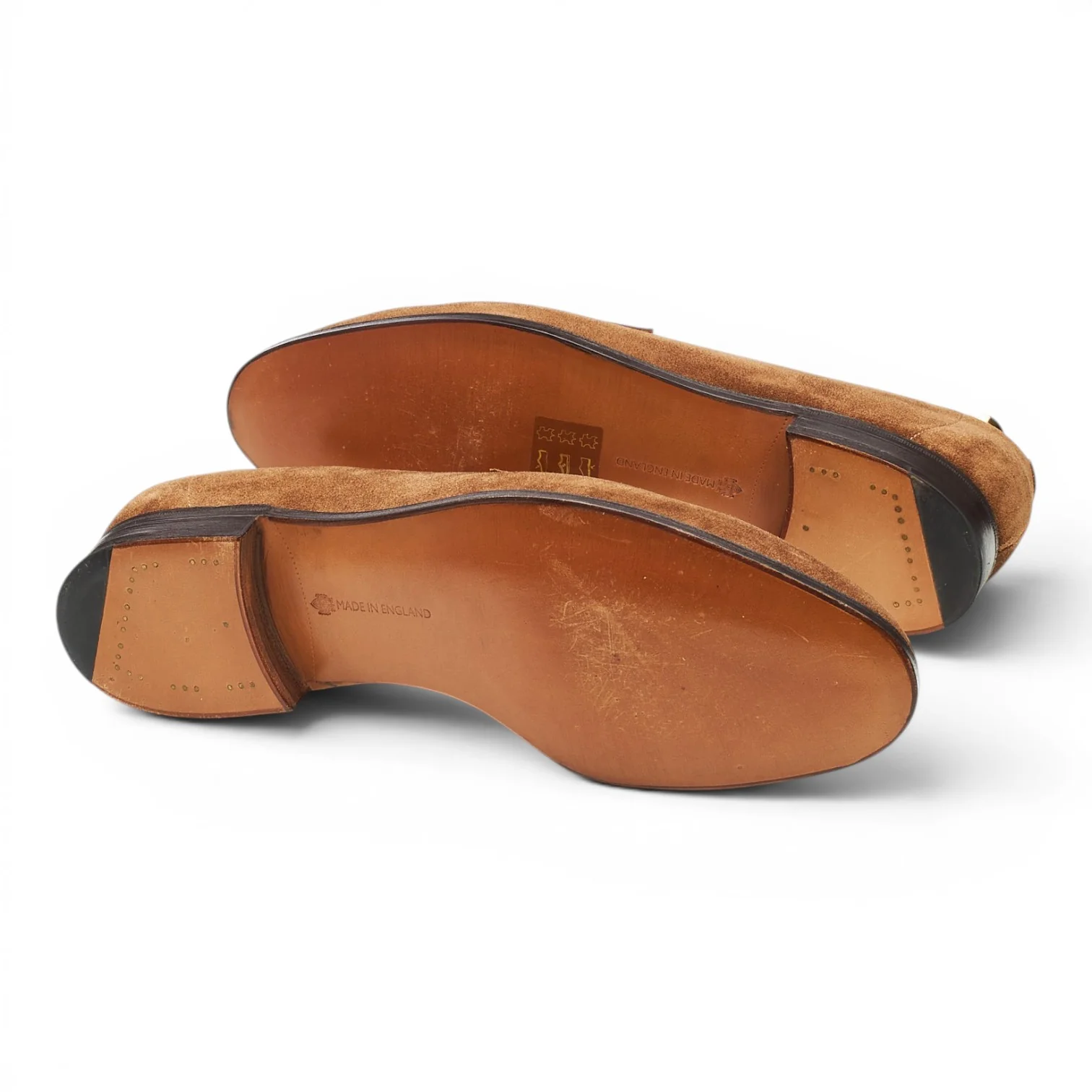 'Piccadilly' Mushroom Brown Suede Unlined Loafers UK 8.5 E - Image 6