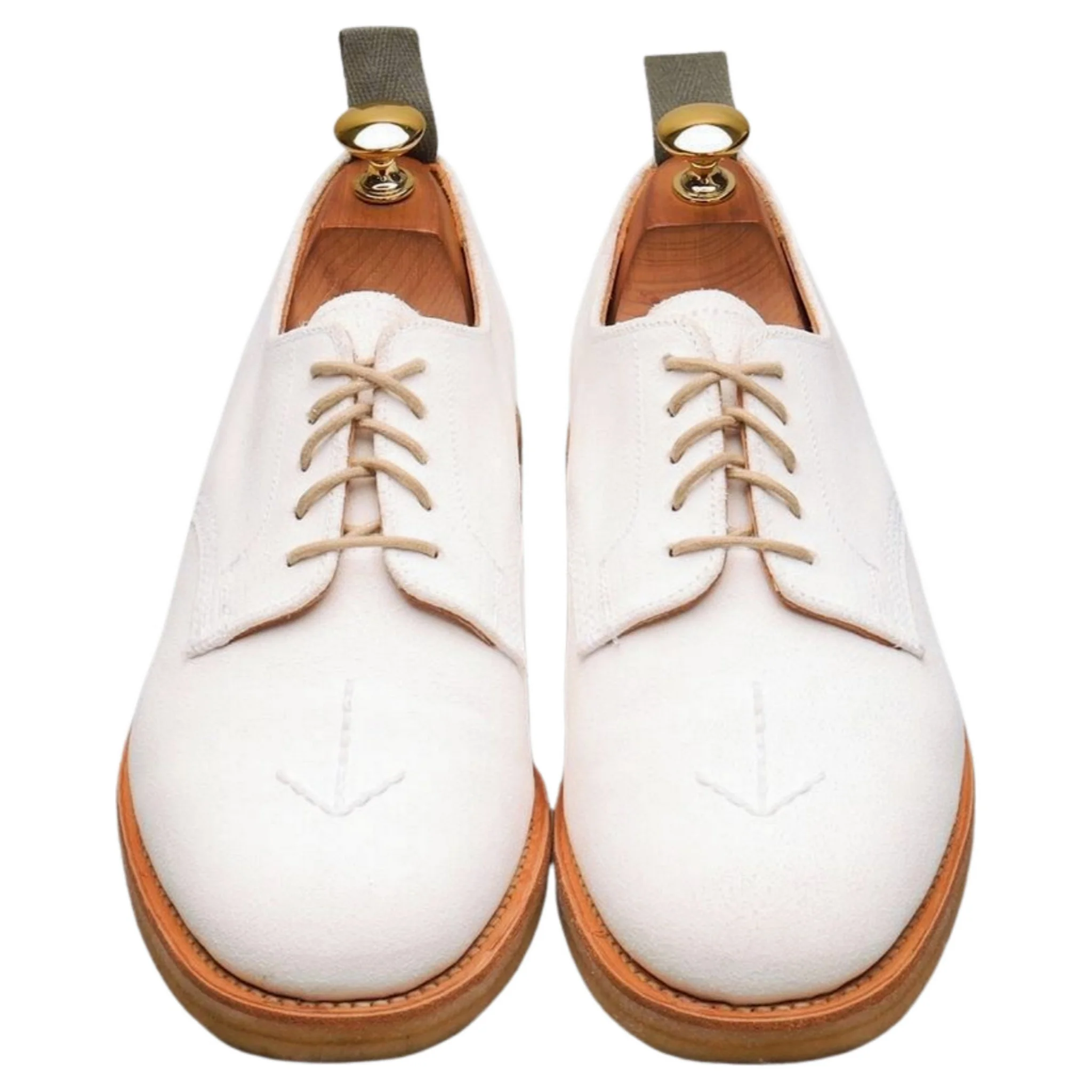 White Suede Derby UK 6 - Image 2