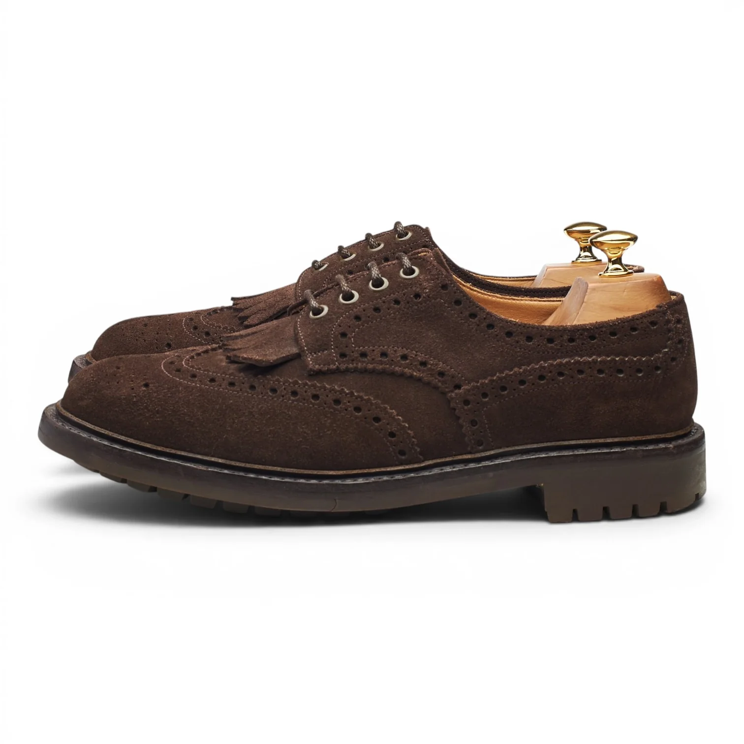 'Plowden' Dark Brown Suede Derby Brogues UK 9.5 G - Image 3