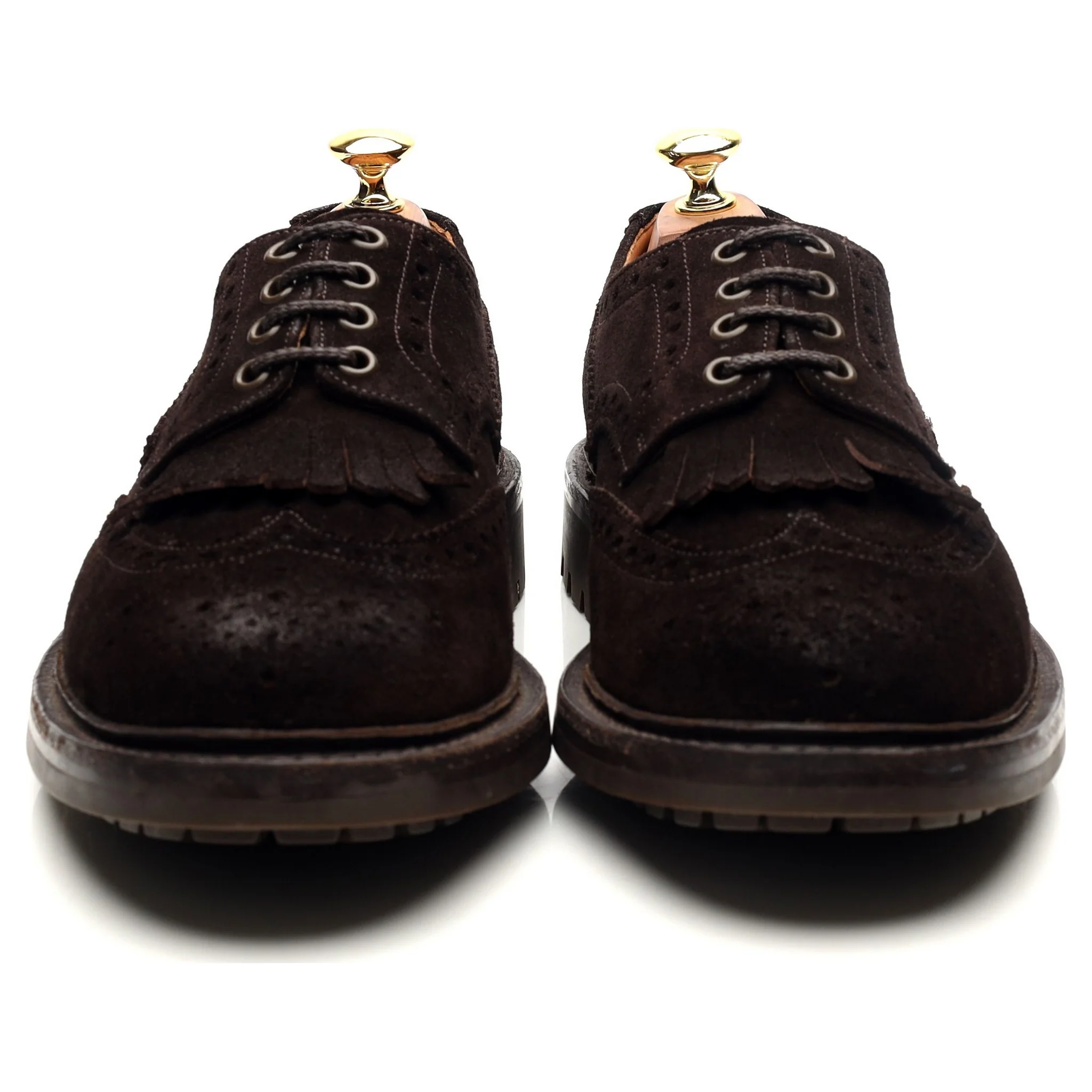 'Plowden' Dark Brown Suede Derby Brogues UK 8.5 G - Image 8
