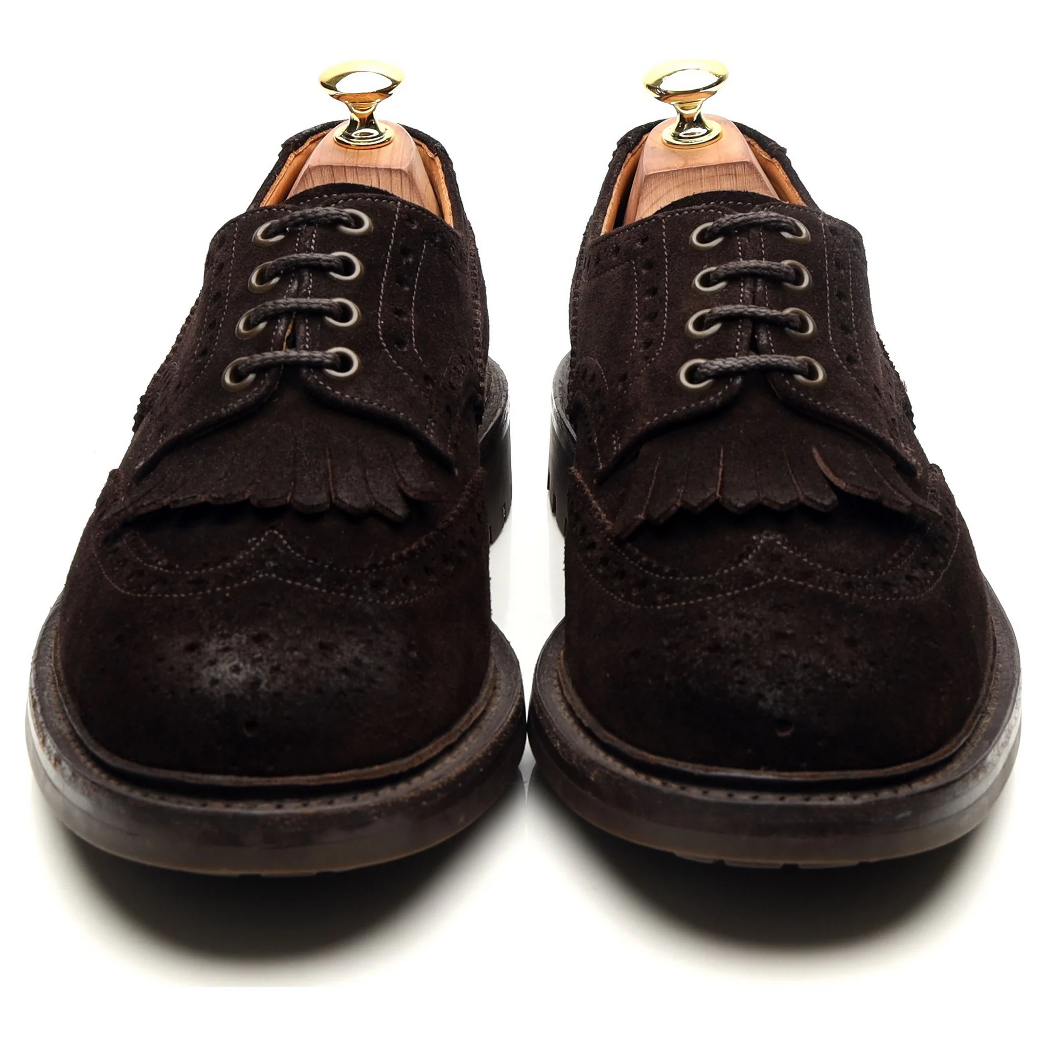 'Plowden' Dark Brown Suede Derby Brogues UK 8.5 G - Image 9