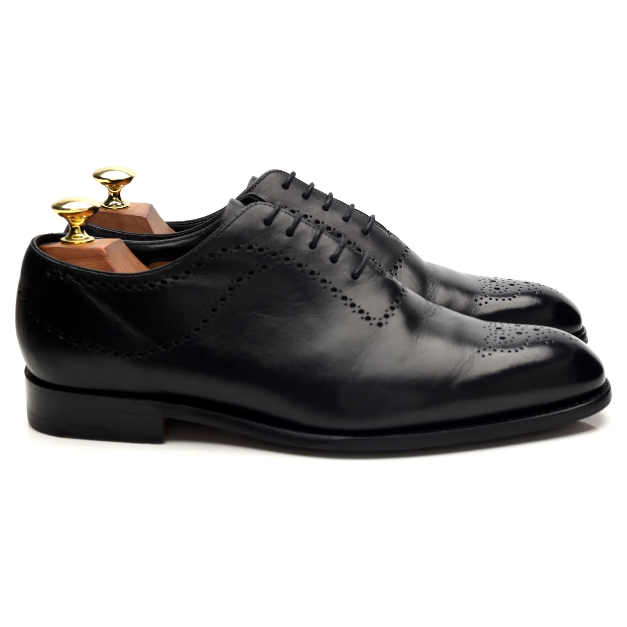 'Plymouth' Black Leather Oxford UK 7.5 FX