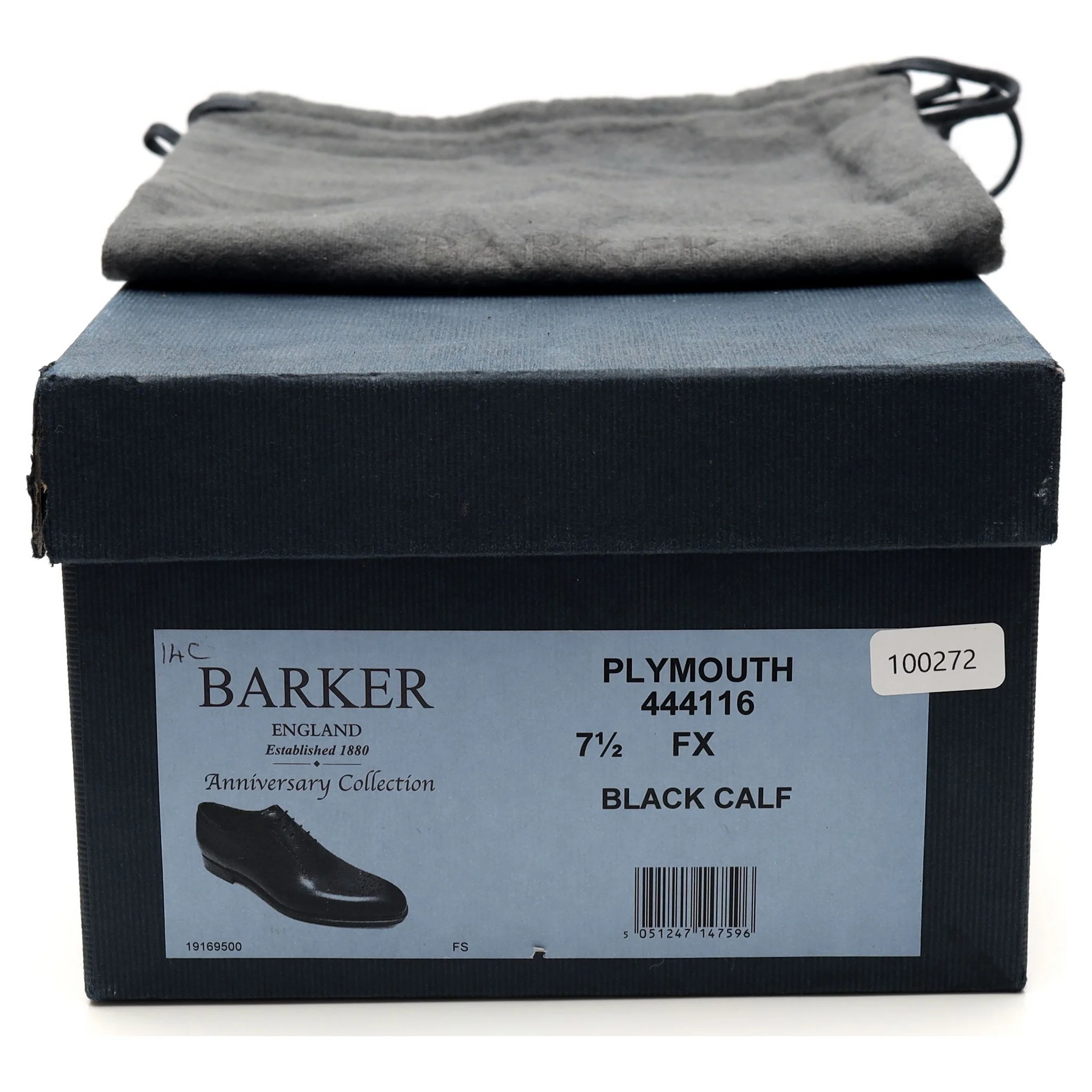 'Plymouth' Black Leather Oxford UK 7.5 FX - Image 8