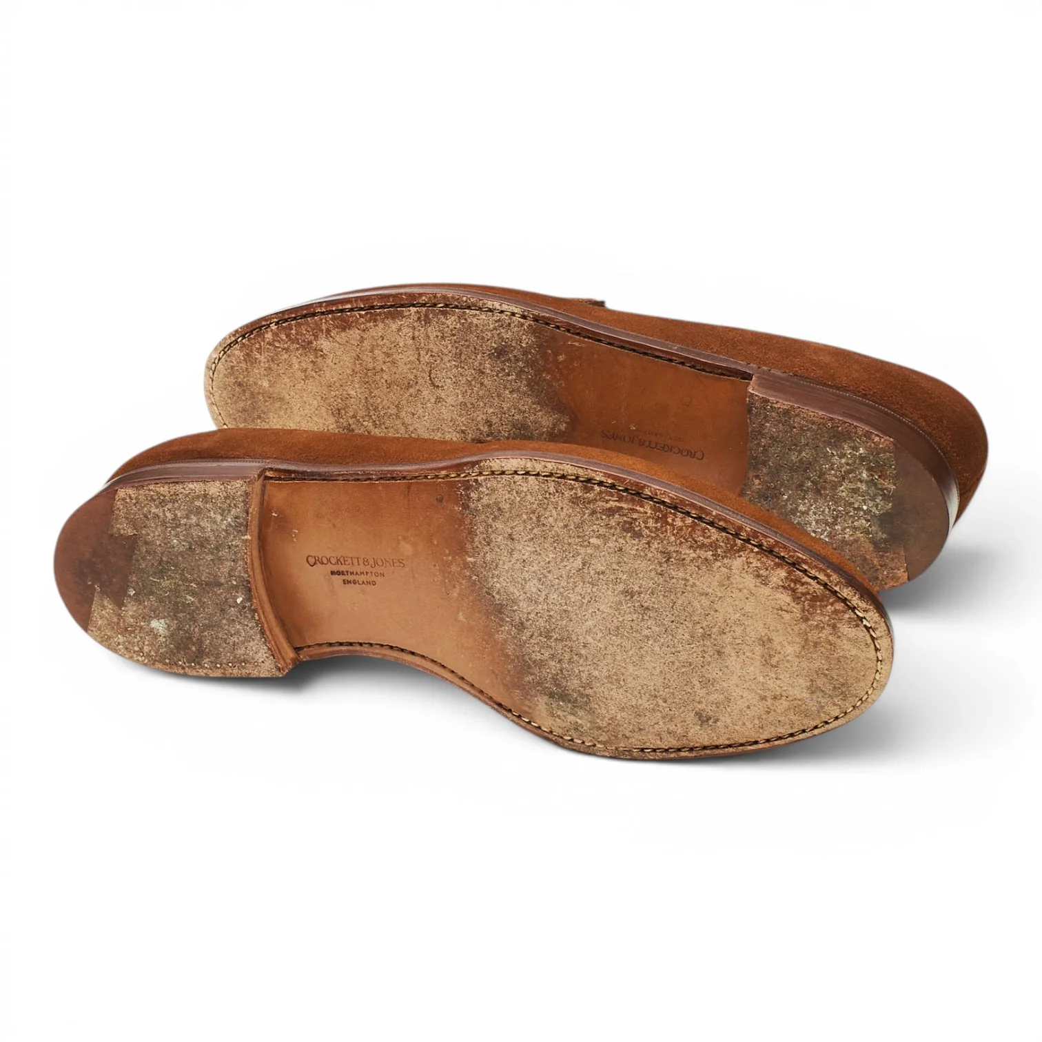 'Portland' Snuff Brown Suede Loafers UK 8.5 EX - Image 5