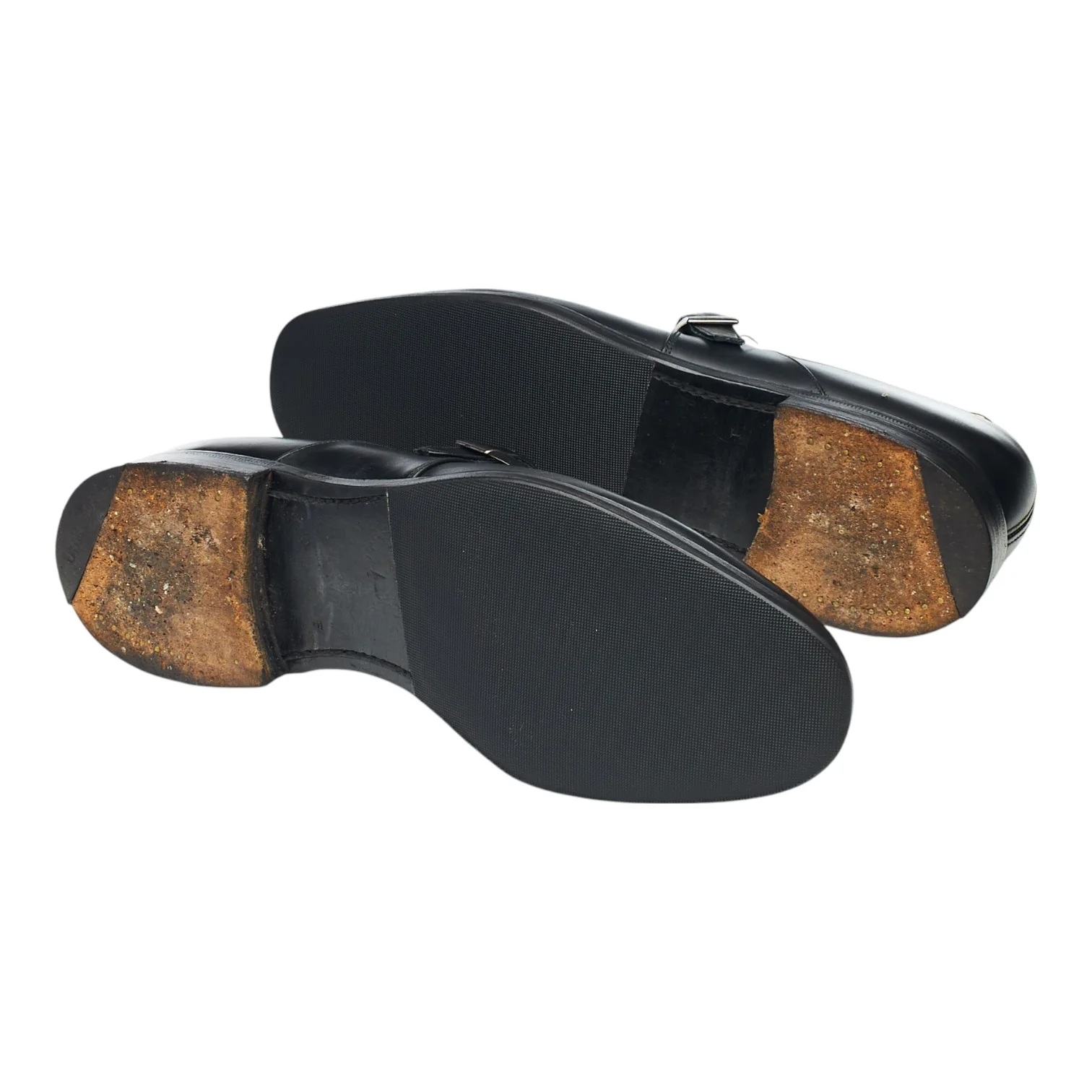 'Presley' Black Leather Monk Strap UK 8 F - Image 5