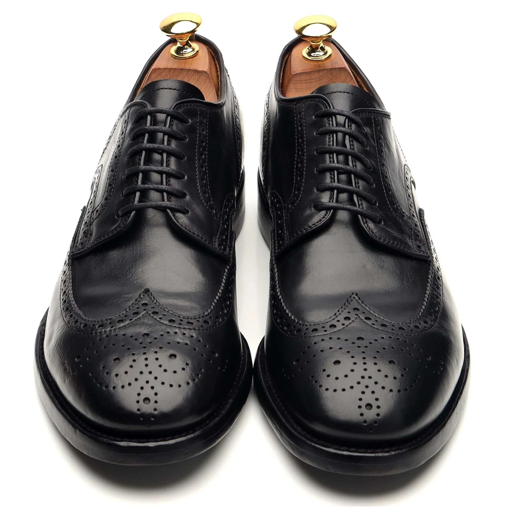 'Princeton 039' Black Leather Derby Brogues UK 6 EU 40 - Image 2