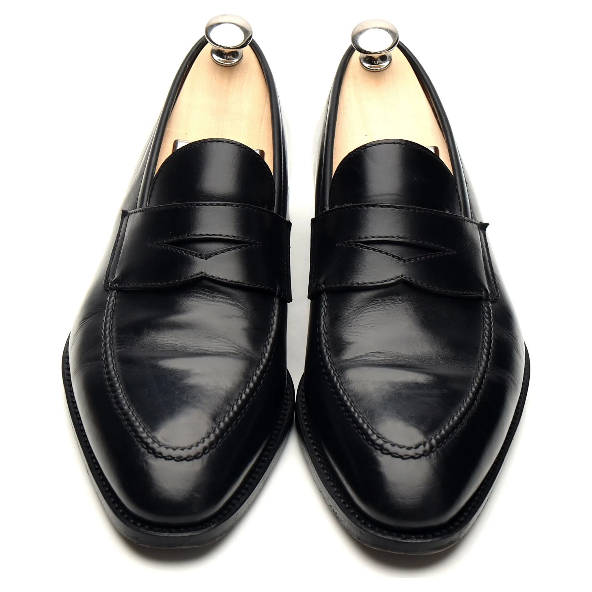 'Principe' Black Leather Loafers UK 7.5 EU 41.5 - Image 2