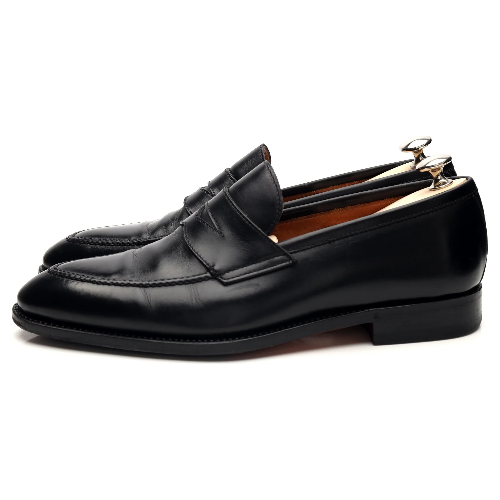 'Principe' Black Leather Loafers UK 7.5 EU 41.5 - Image 3