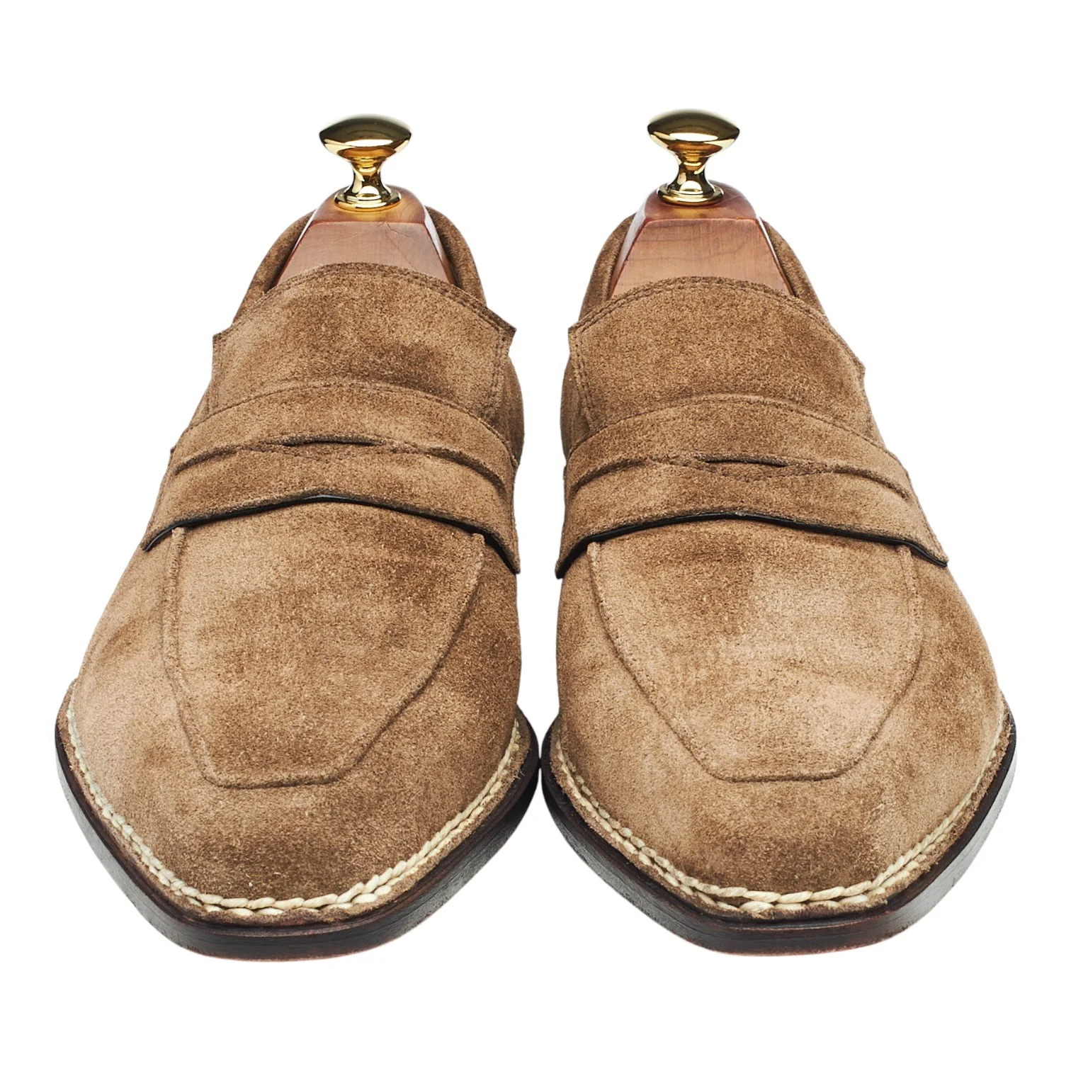'Principe Norvegese' Light Brown Suede Loafers UK 8.5 EU 42.5 - Image 2