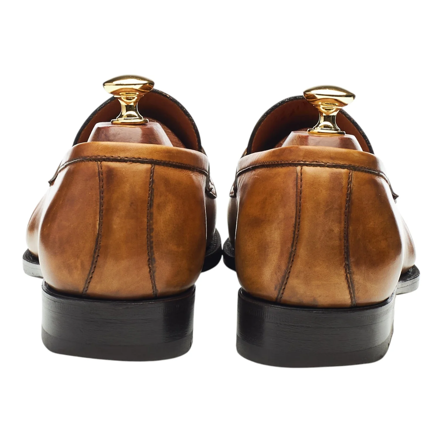 'Principe' Tan Brown Leather Loafers UK 9 EU 43 - Image 4