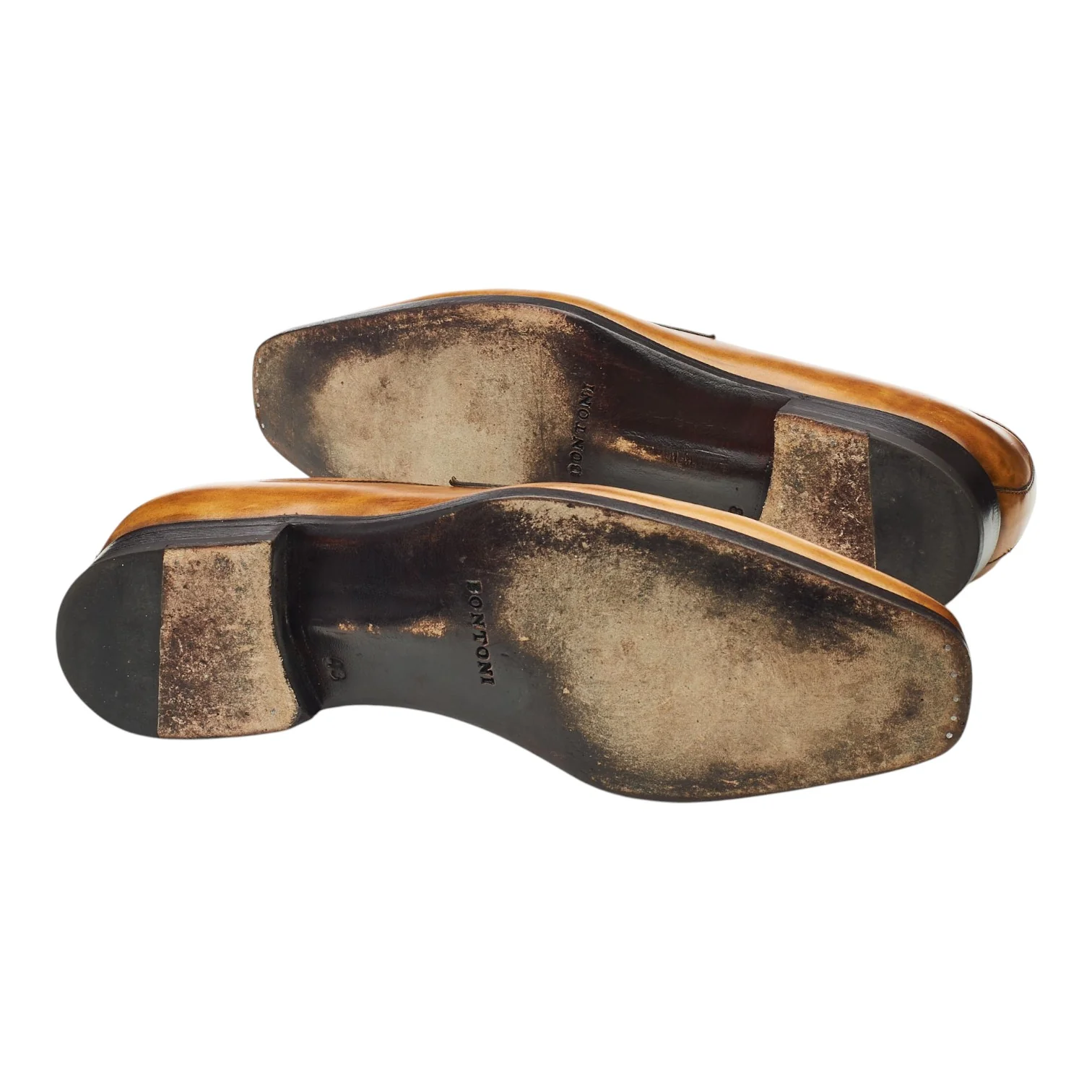 'Principe' Tan Brown Leather Loafers UK 9 EU 43 - Image 5